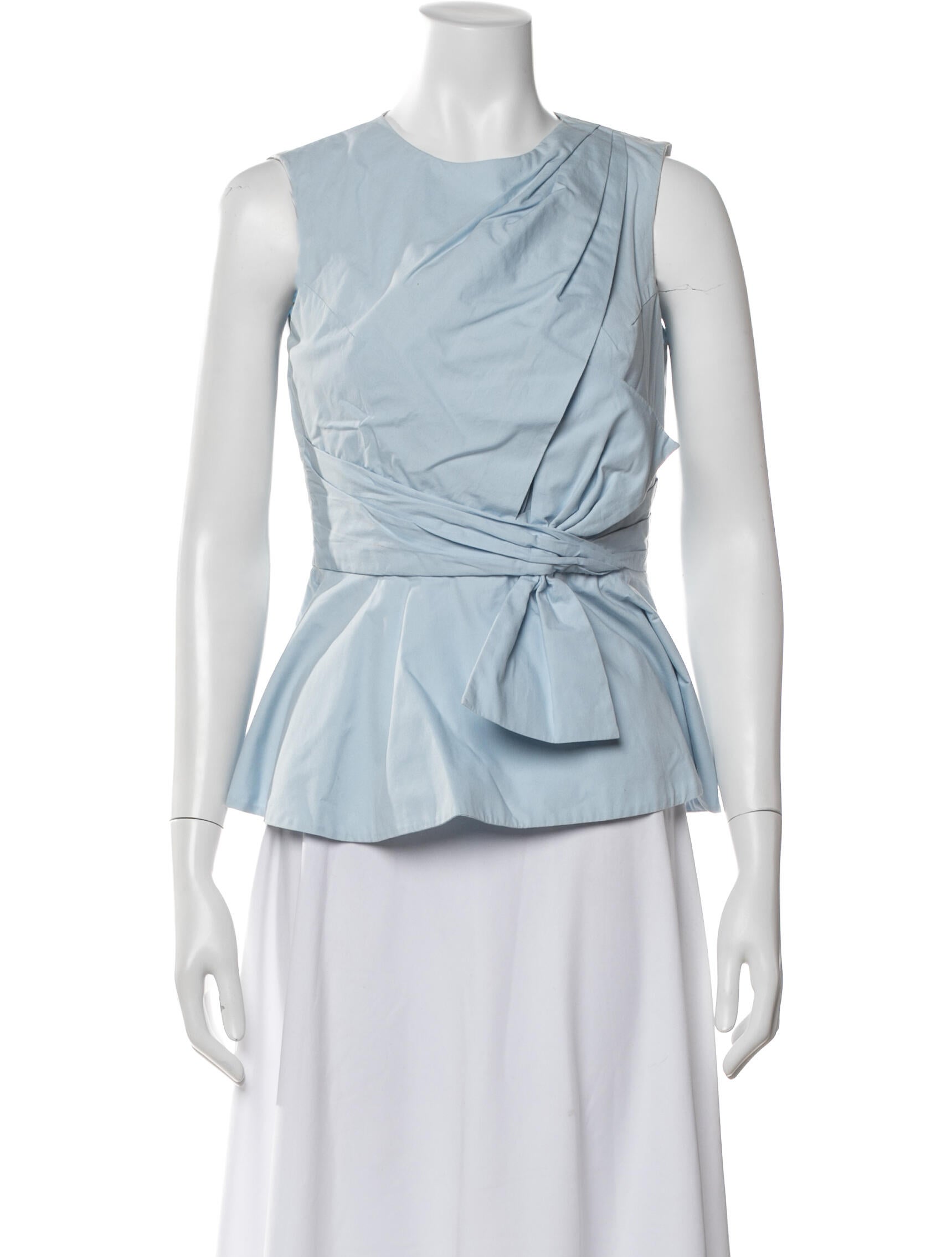 Prabal Gurung Asymmetrical Sleeveless Top