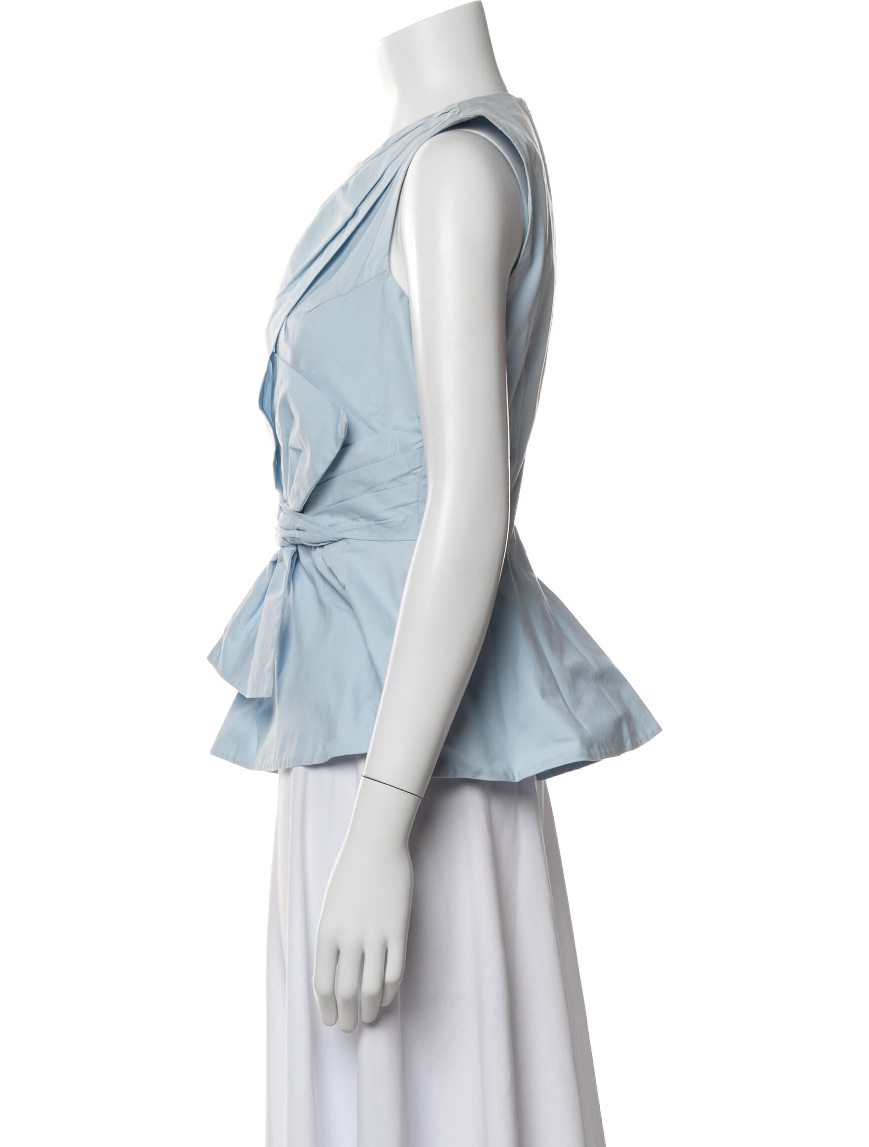 Prabal Gurung Asymmetrical Sleeveless Top