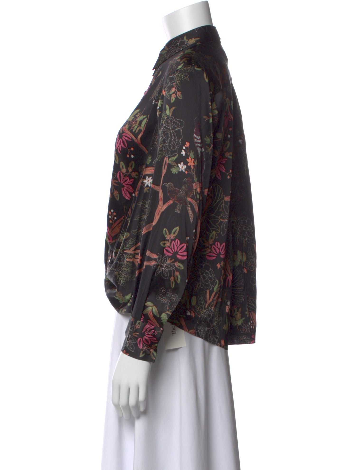 Prabal Gurung Silk Floral Print Blouse