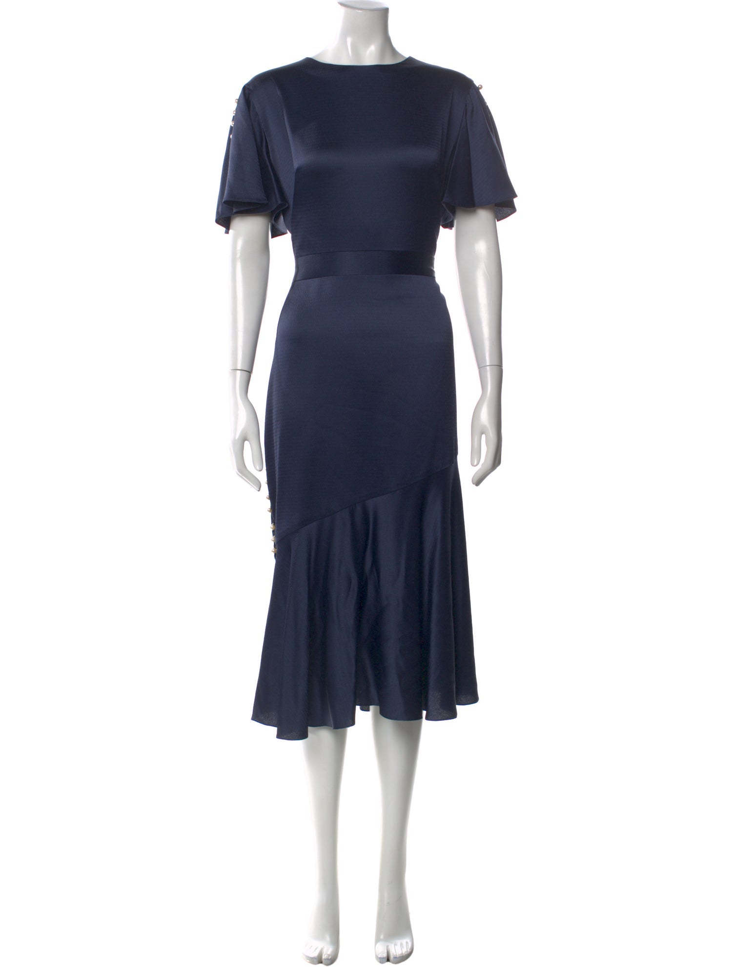 Prabal Gurung Crew Neck Midi Length Dress