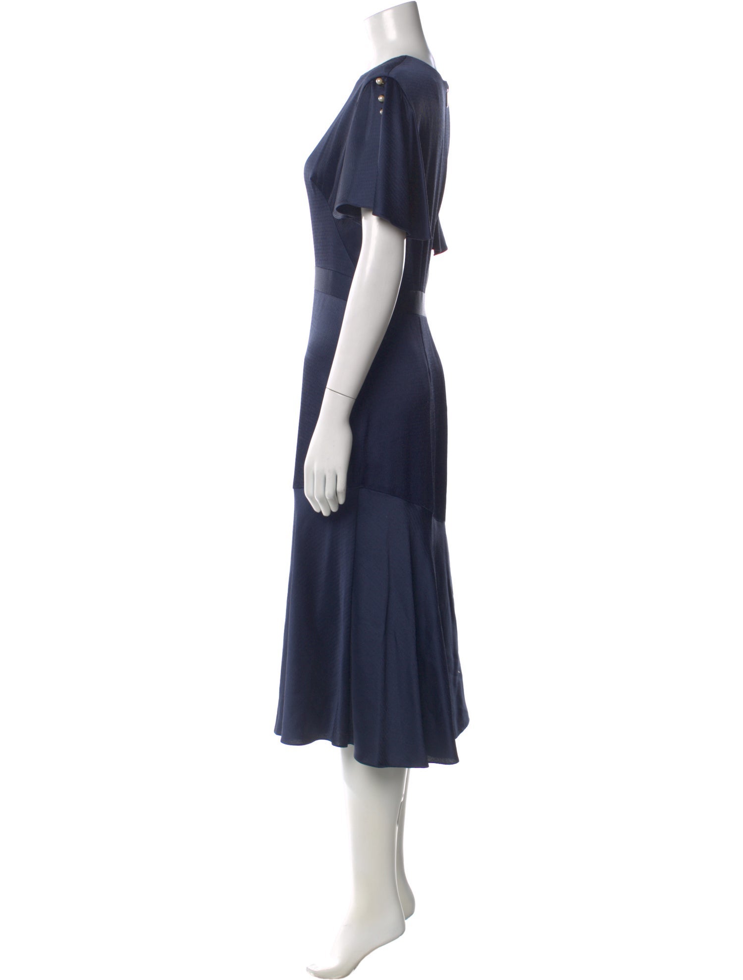 Prabal Gurung Crew Neck Midi Length Dress