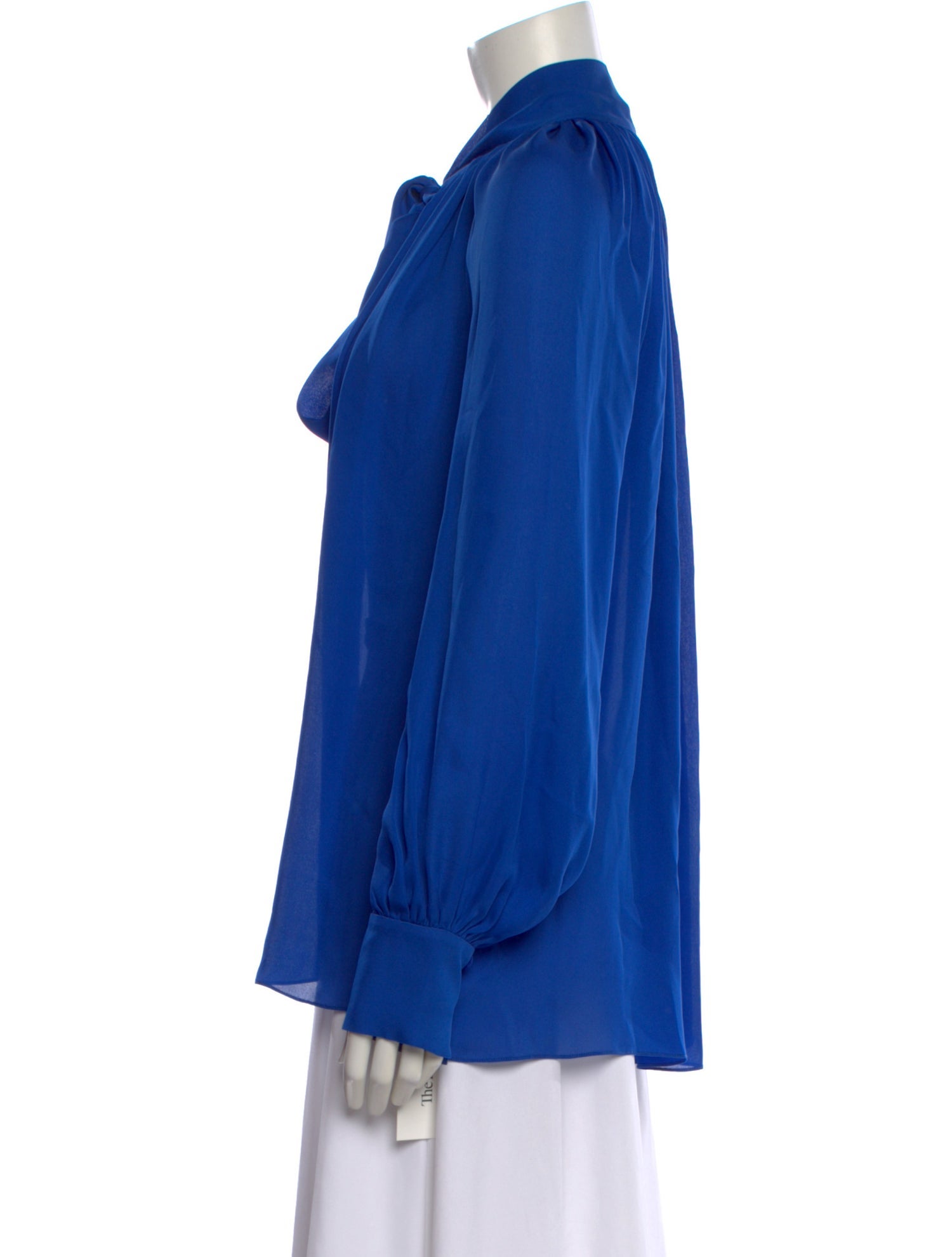 Prabal Gurung Silk Tie Neck Blouse