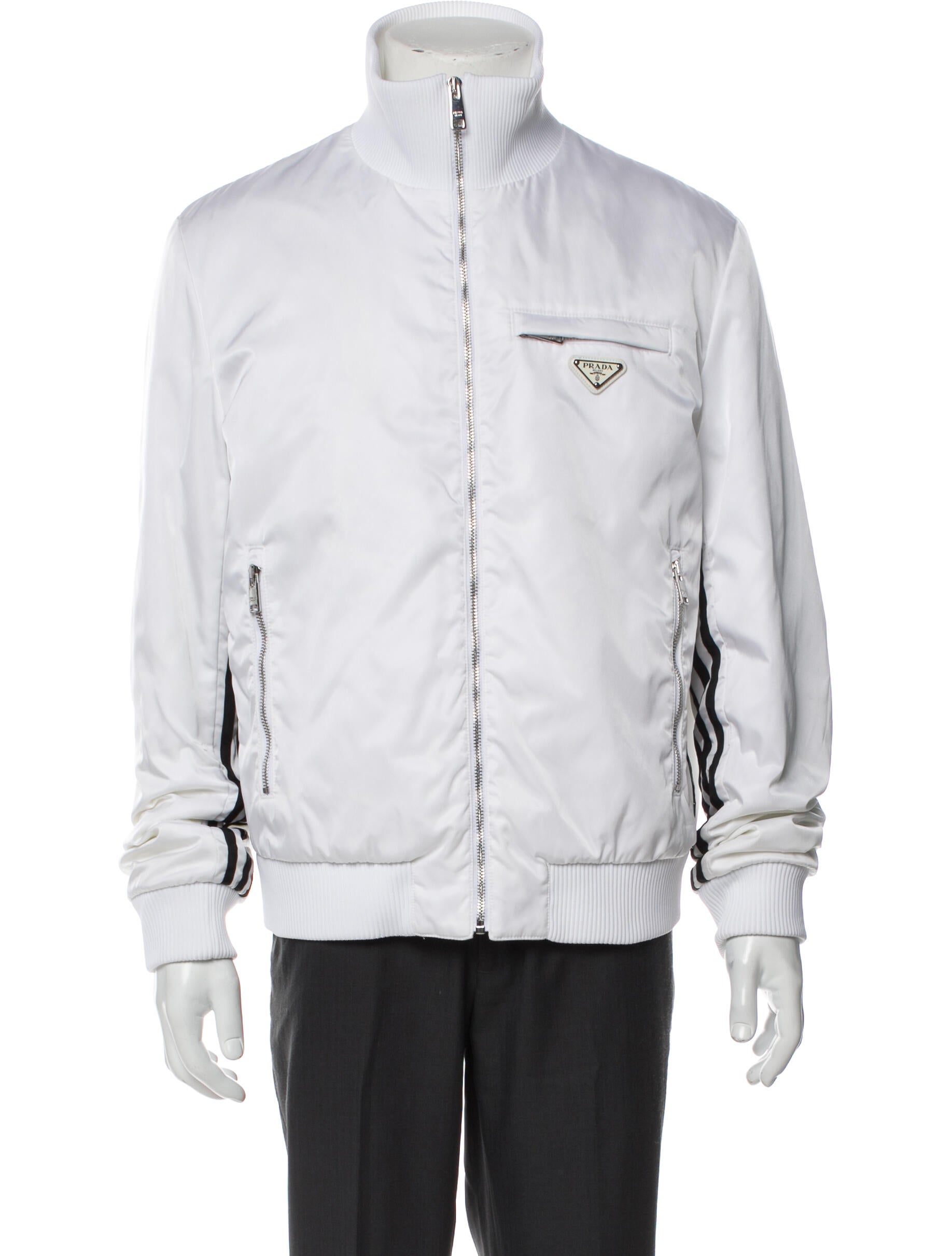 Prada x adidas 2022 Bomber Jacket - White Outerwear, Clothing