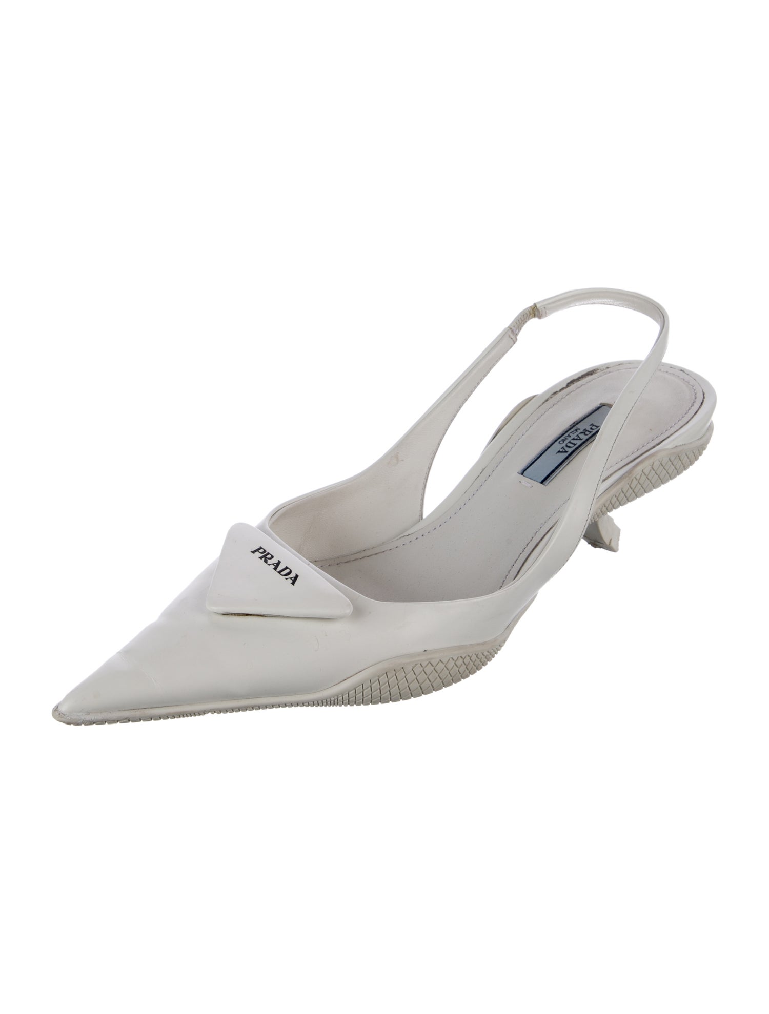 Prada Leather Slingback Pumps