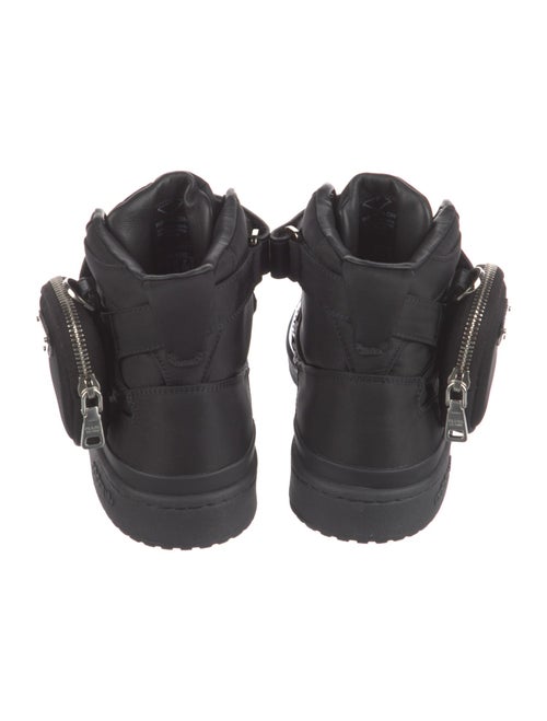 Prada x adidas Enameled Metal Triangle Nylon Sneakers