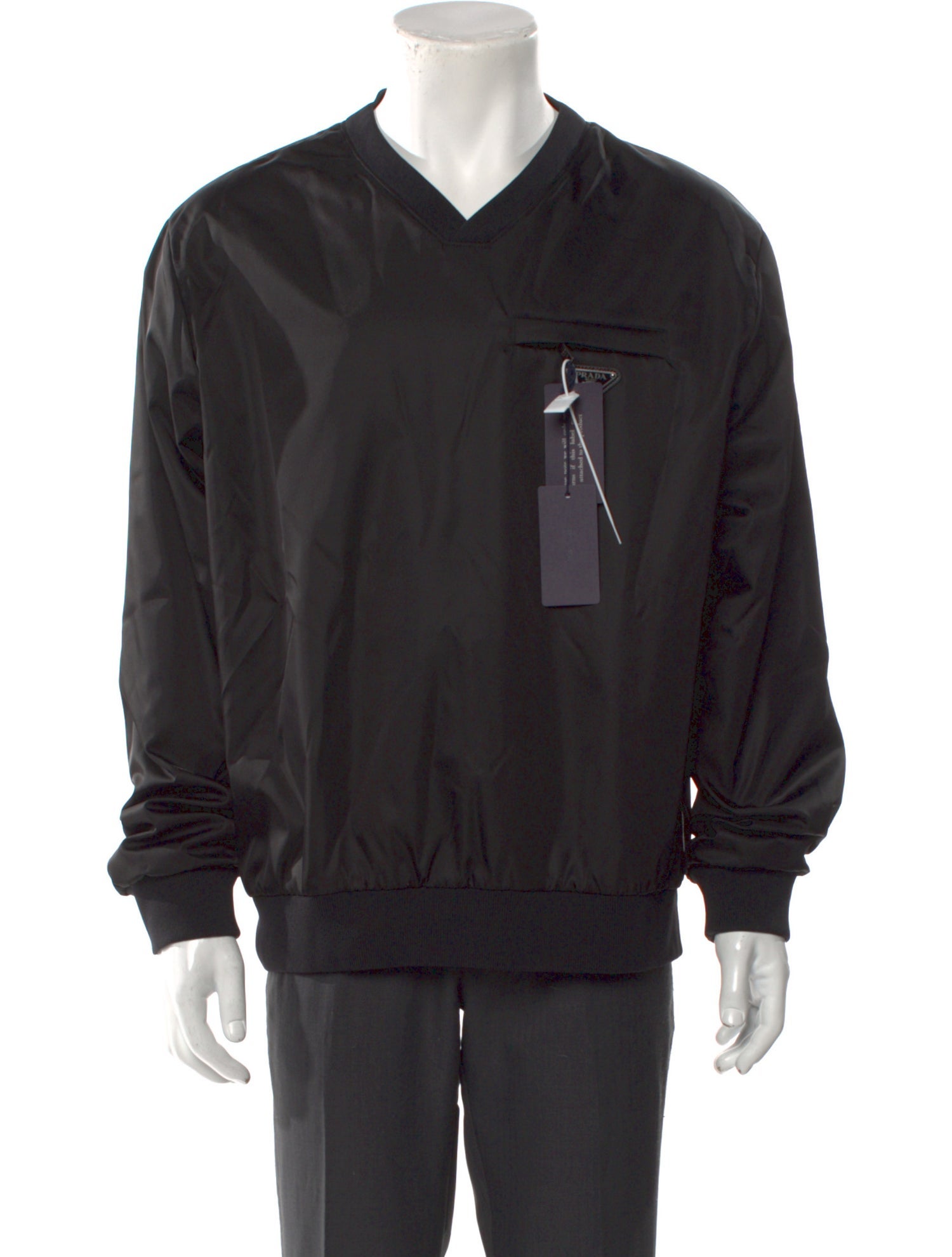 Prada x adidas 2021 Enameled Metal Triangle Sweatshirt w/ Tags
