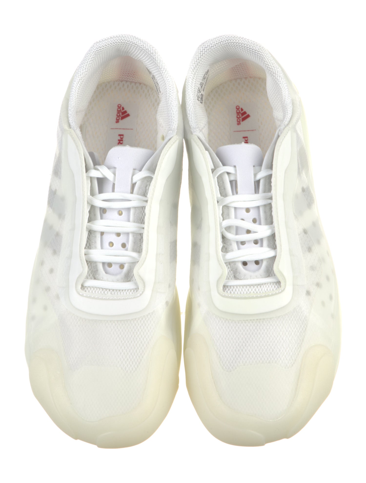 adidas gazelle silver green womens Adidas x Prada Unisex Re-Nylon White High Top Sneakers
