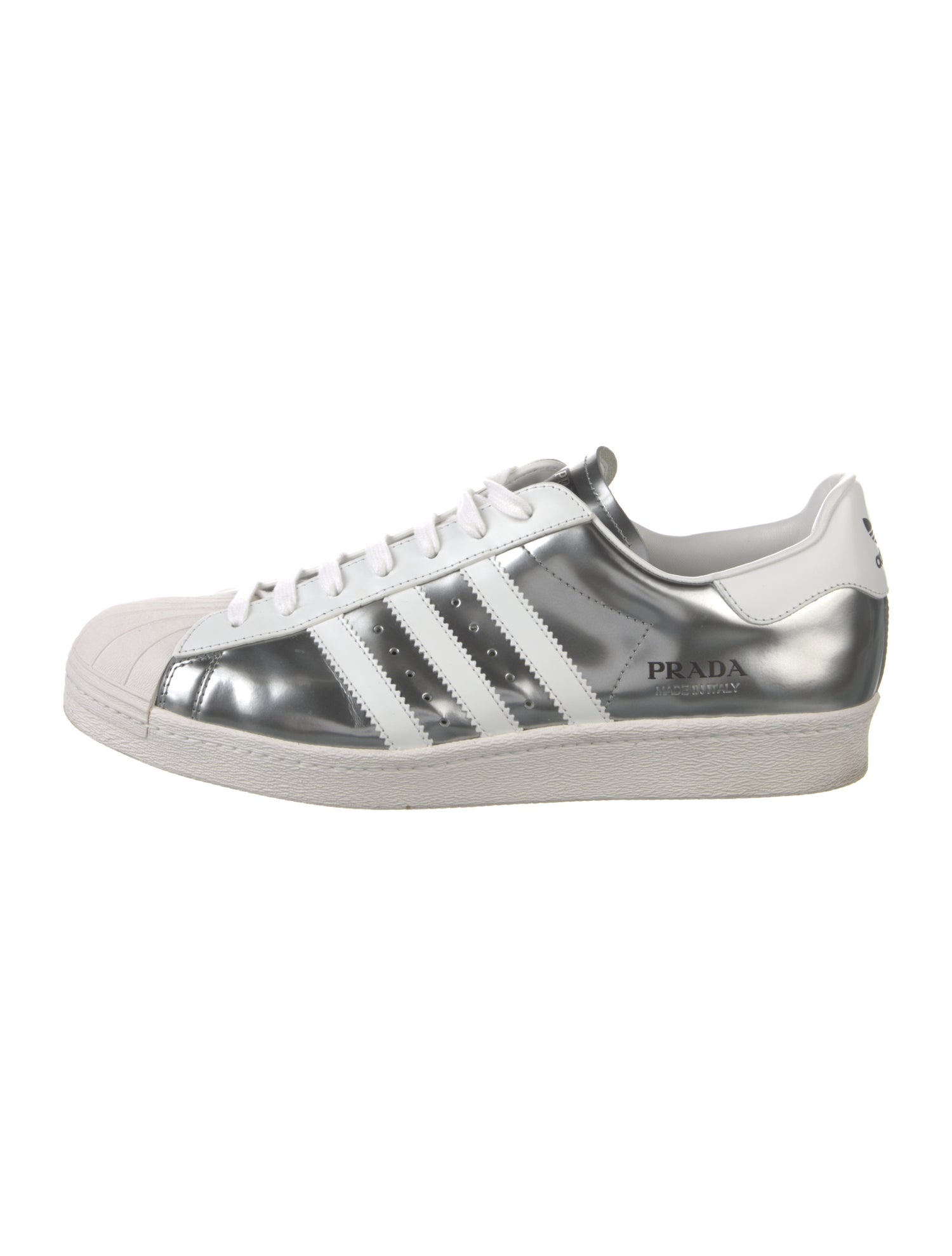 Prada x adidas Superstar 'Silver Metallic' Sneakers