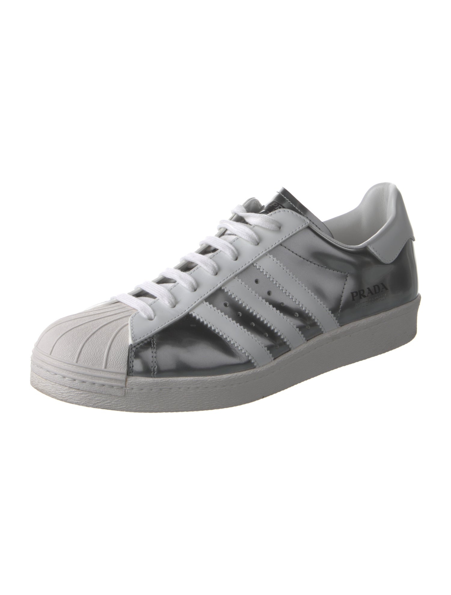 Prada x adidas Superstar 'Silver Metallic' Sneakers
