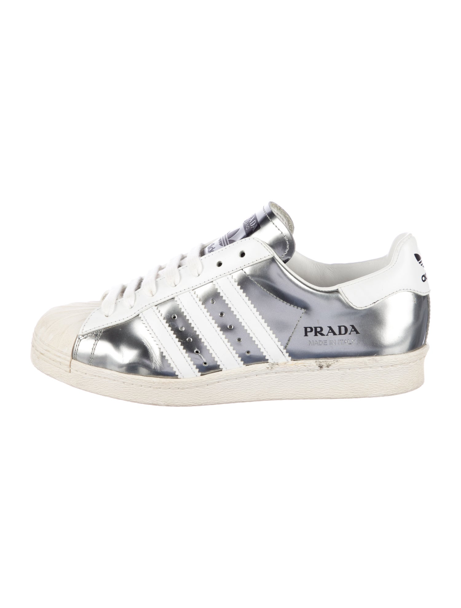 Prada x adidas Superstar 'Silver Metallic' Sneakers