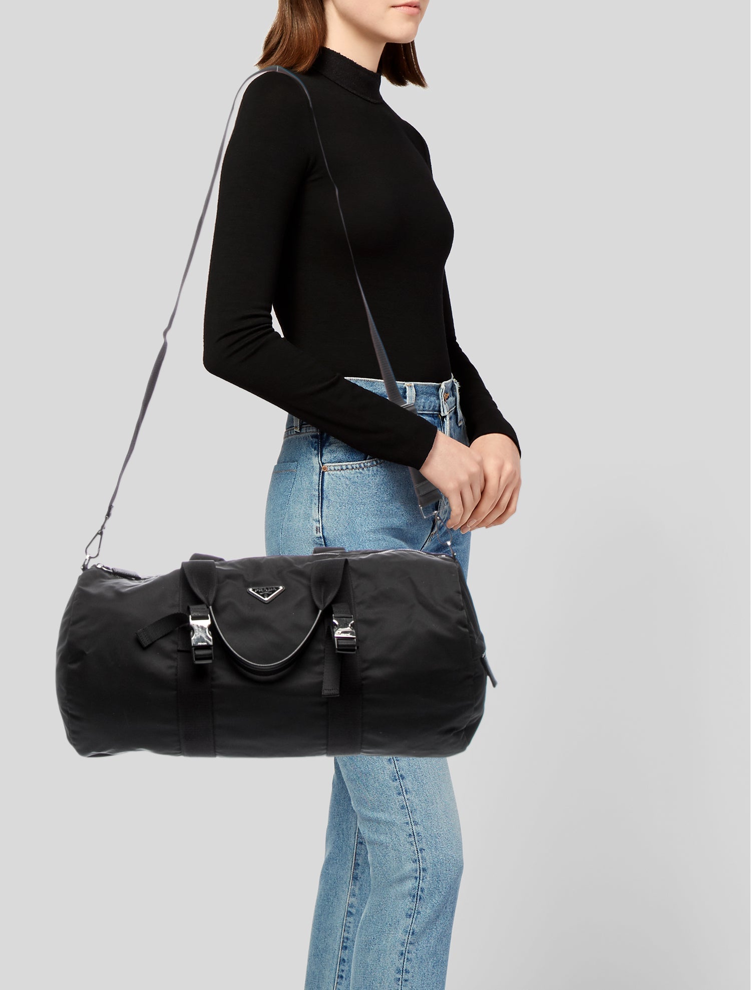 Prada x adidas Enameled Metal Triangle Weekender Bag - Black Luggage and Travel, Handbags - PRDXA20973 | The RealReal Prada x adidas Enameled Metal Triangle Weekender Bag - Black Luggage and Travel, Handbags - PRDXA20973 | The RealReal