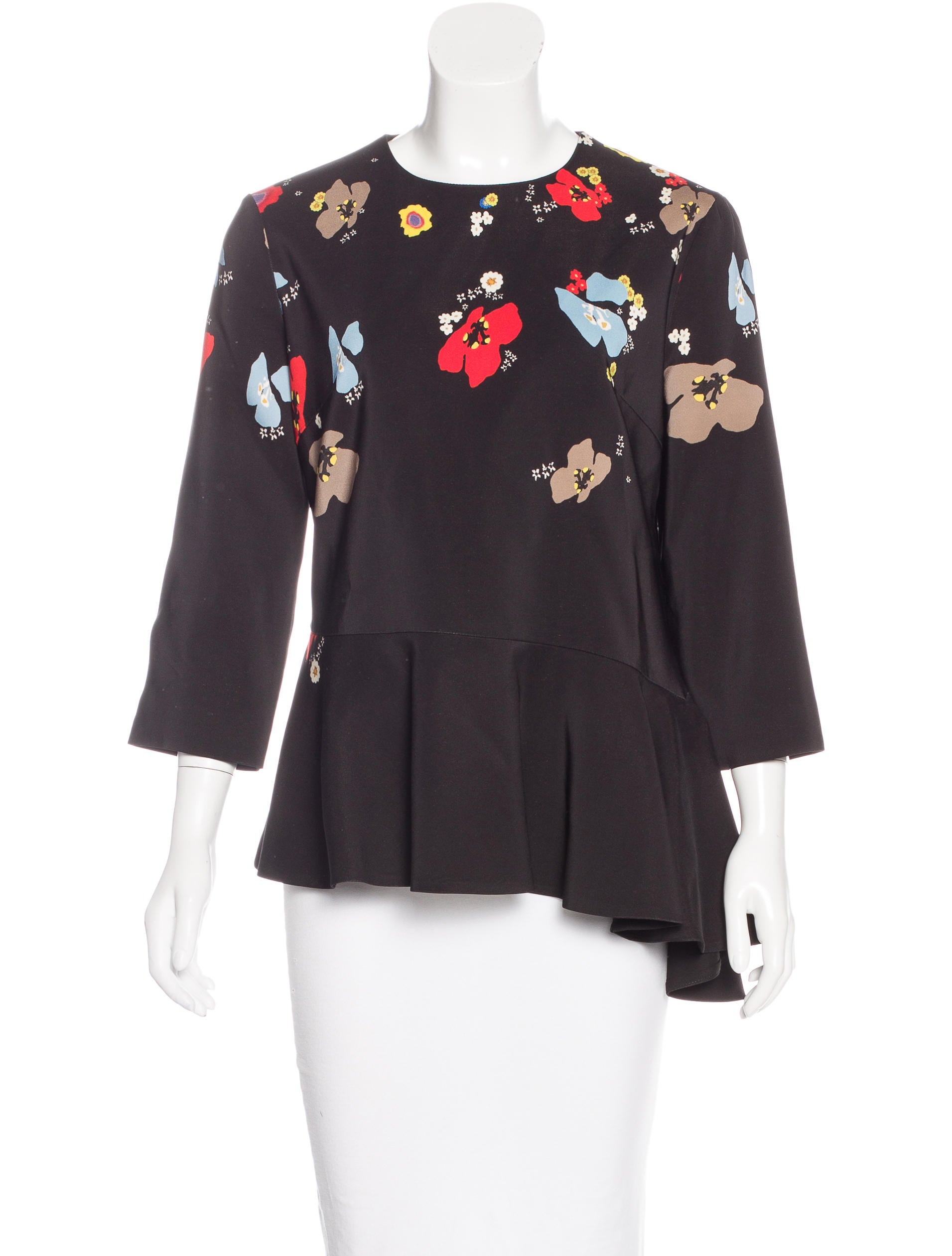 preen floral peplum blouse clothing pre21388 the realreal preen floral peplum blouse clothing pre21388 the realreal