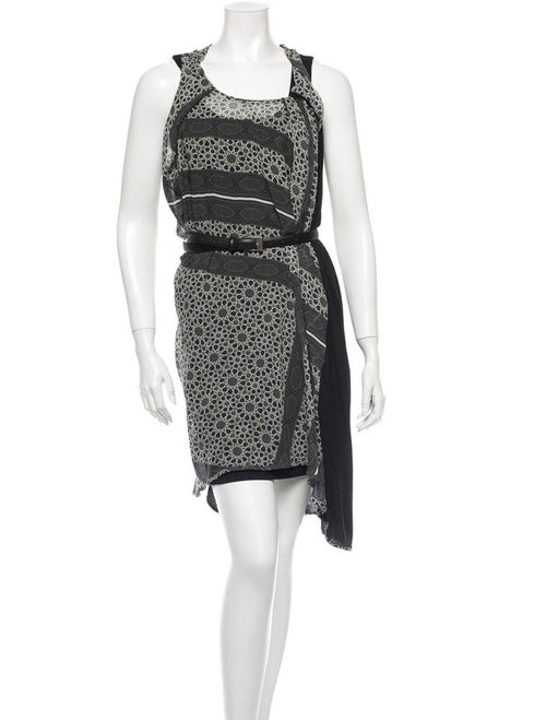 Preen Belted Dress Grey