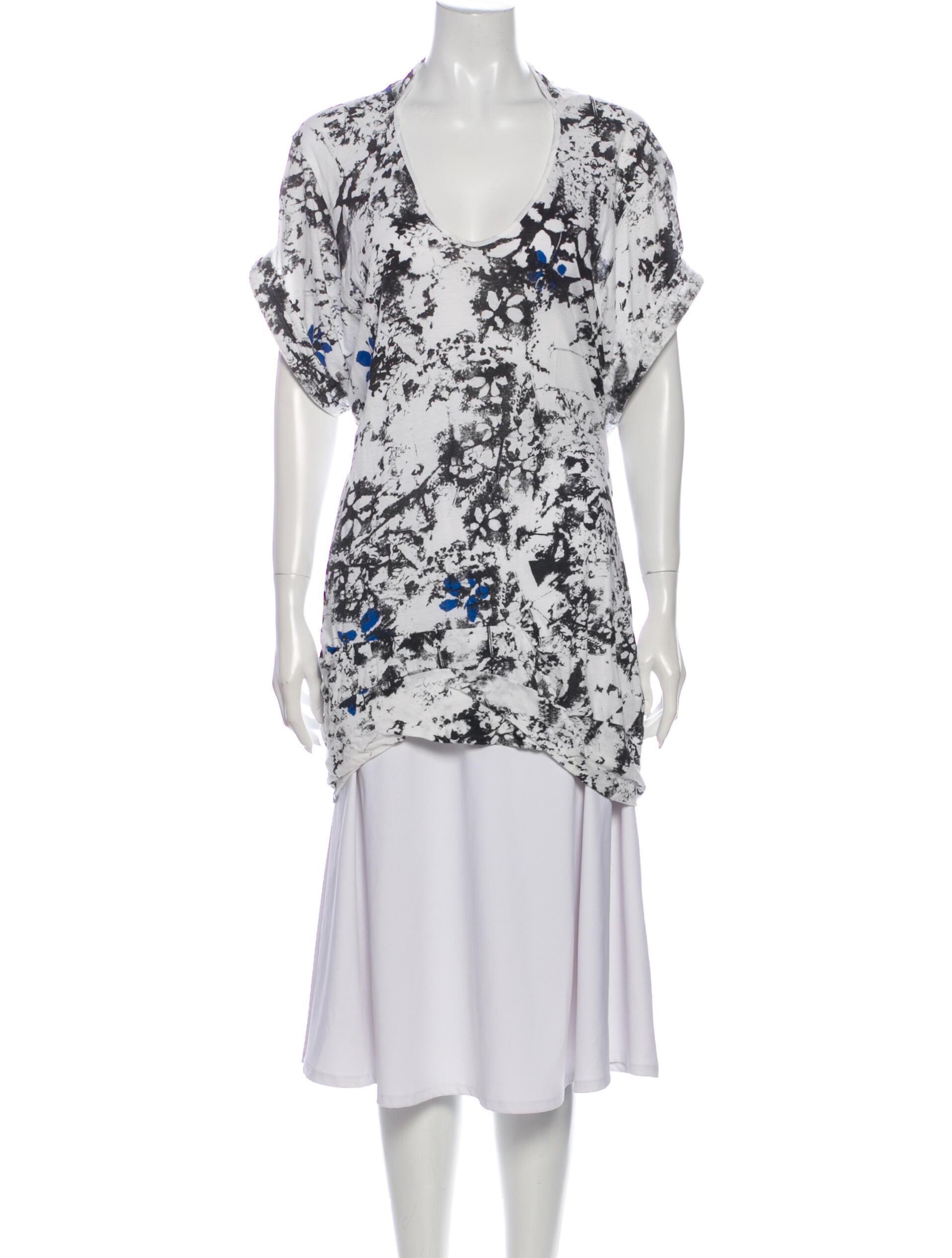 Preen by Thornton Bregazzi Floral Print V-Neck Tunic