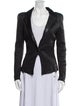 Preen by Thornton Bregazzi Leather Tweed Pattern Blazer