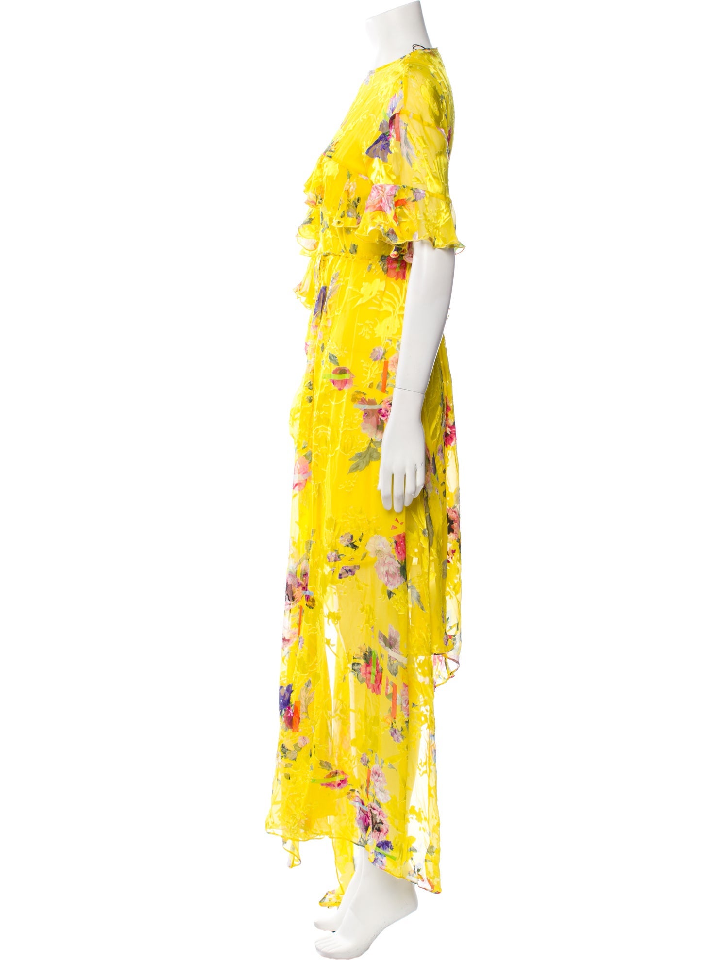 Preen by Thornton Bregazzi Floral Print Long Dress
