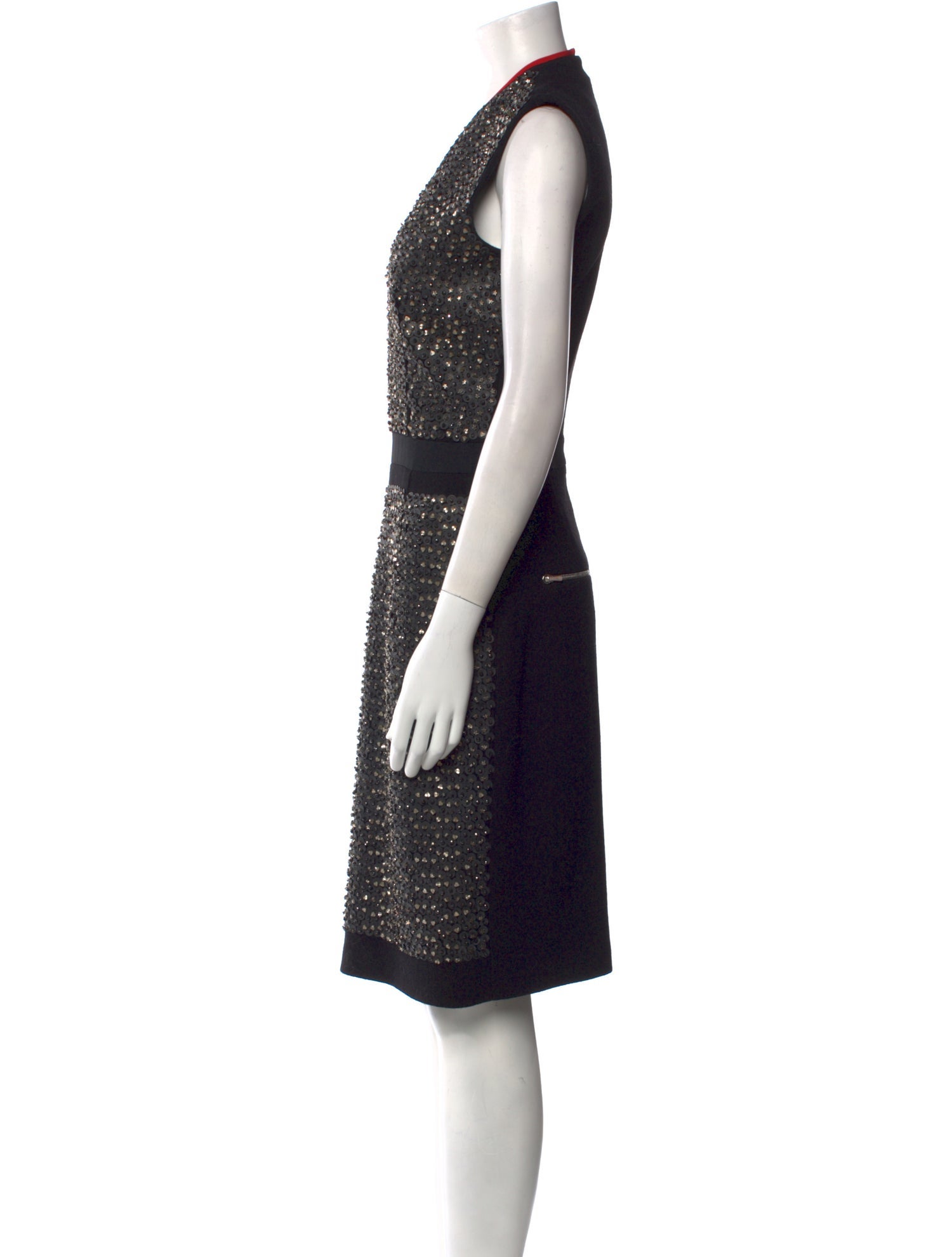 Preen by Thornton Bregazzi Wool Knee-Length Dress