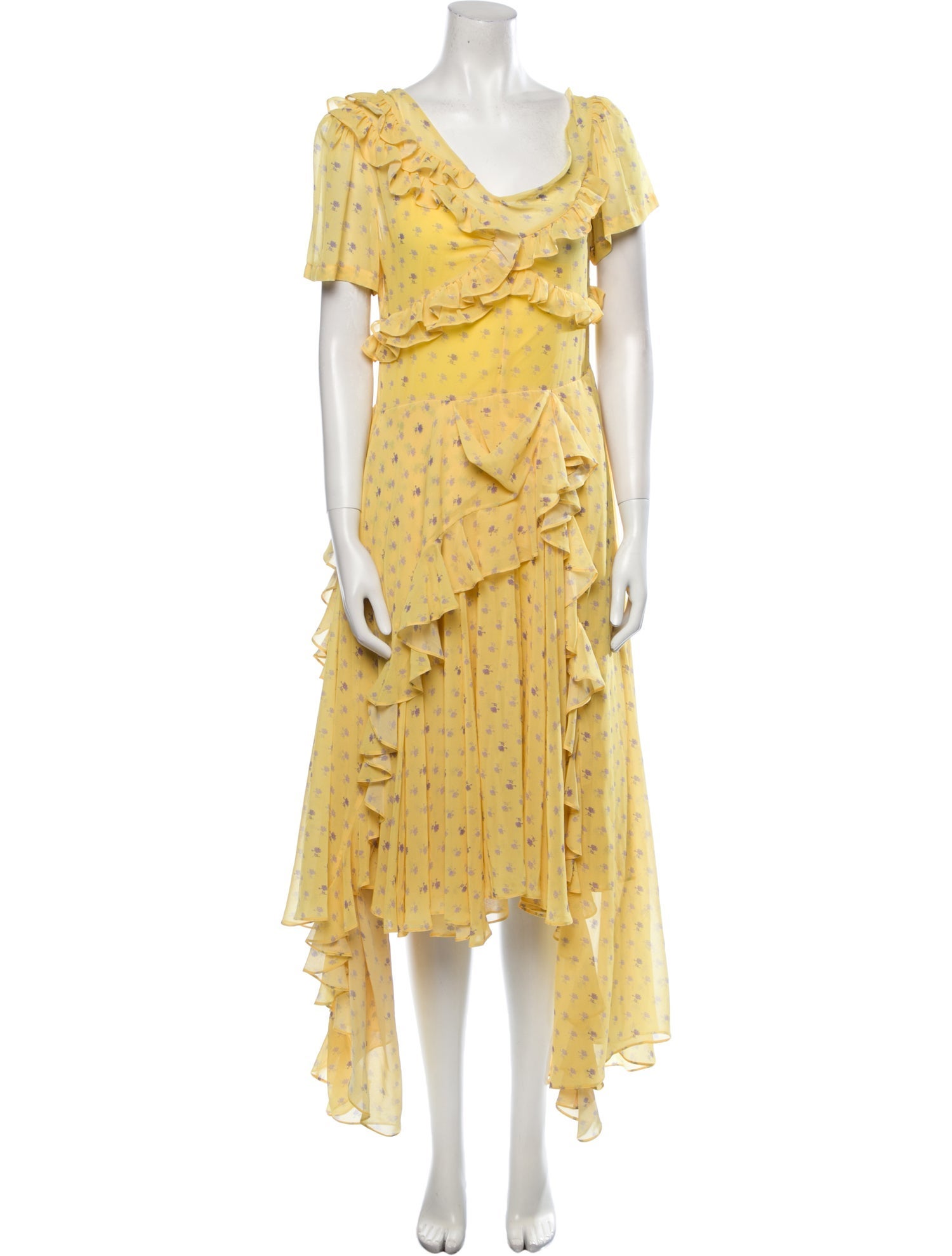 Preen by Thornton Bregazzi Floral Print Long Dress w/ Tags