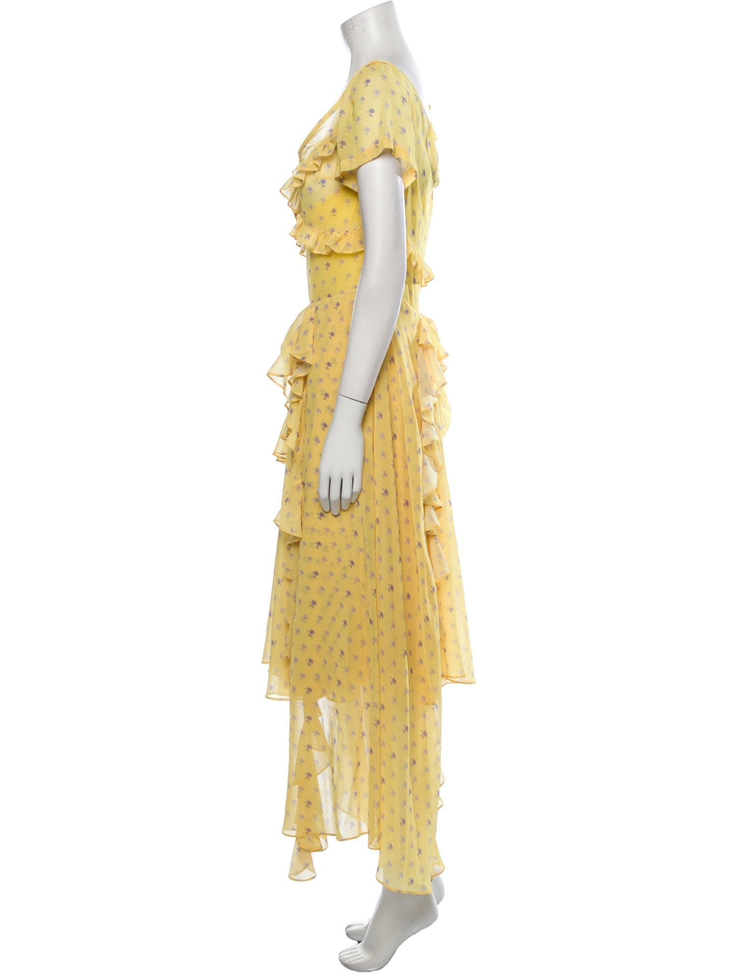 Preen by Thornton Bregazzi Floral Print Long Dress w/ Tags