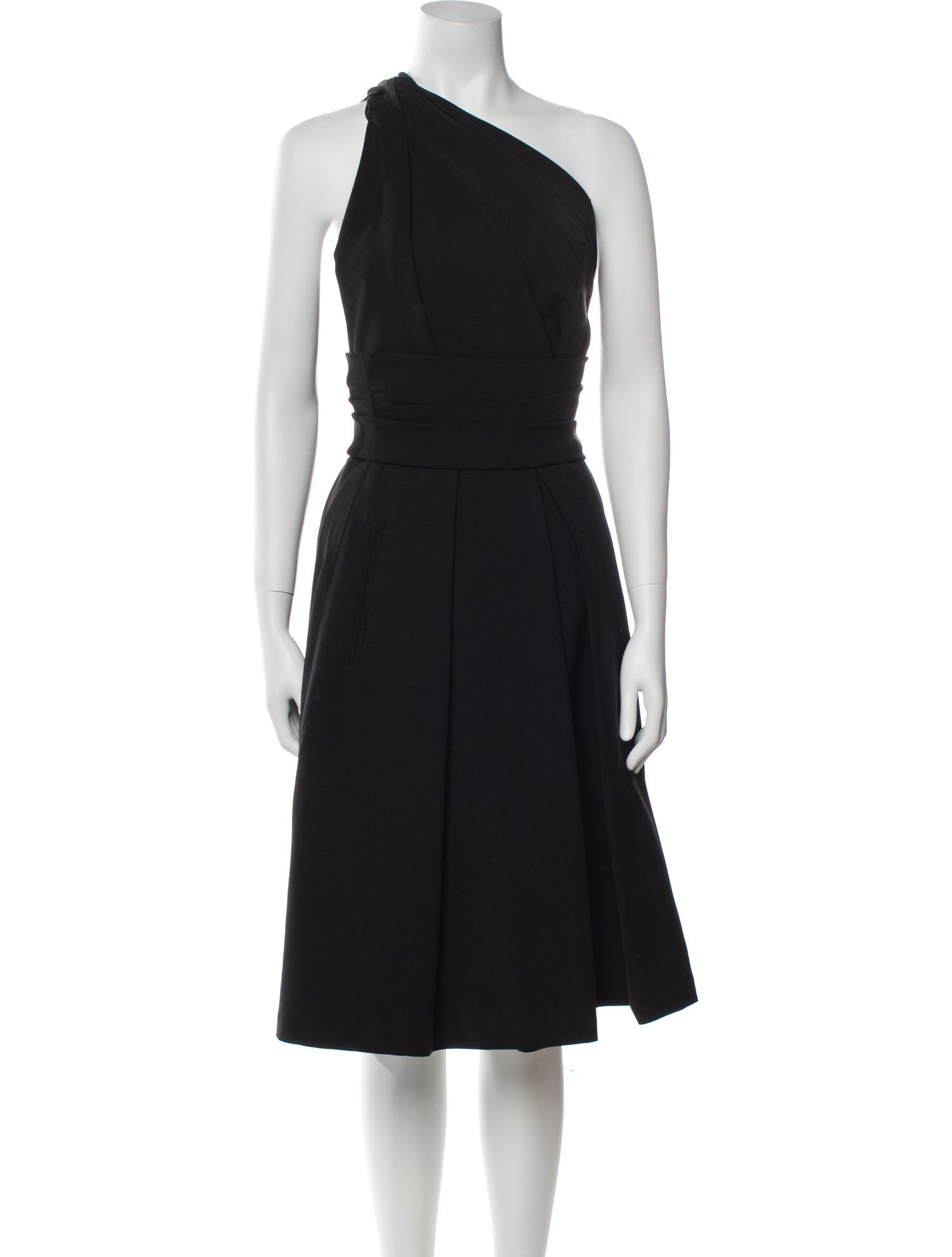 Preen by Thornton Bregazzi One-Shoulder Midi Length Dress