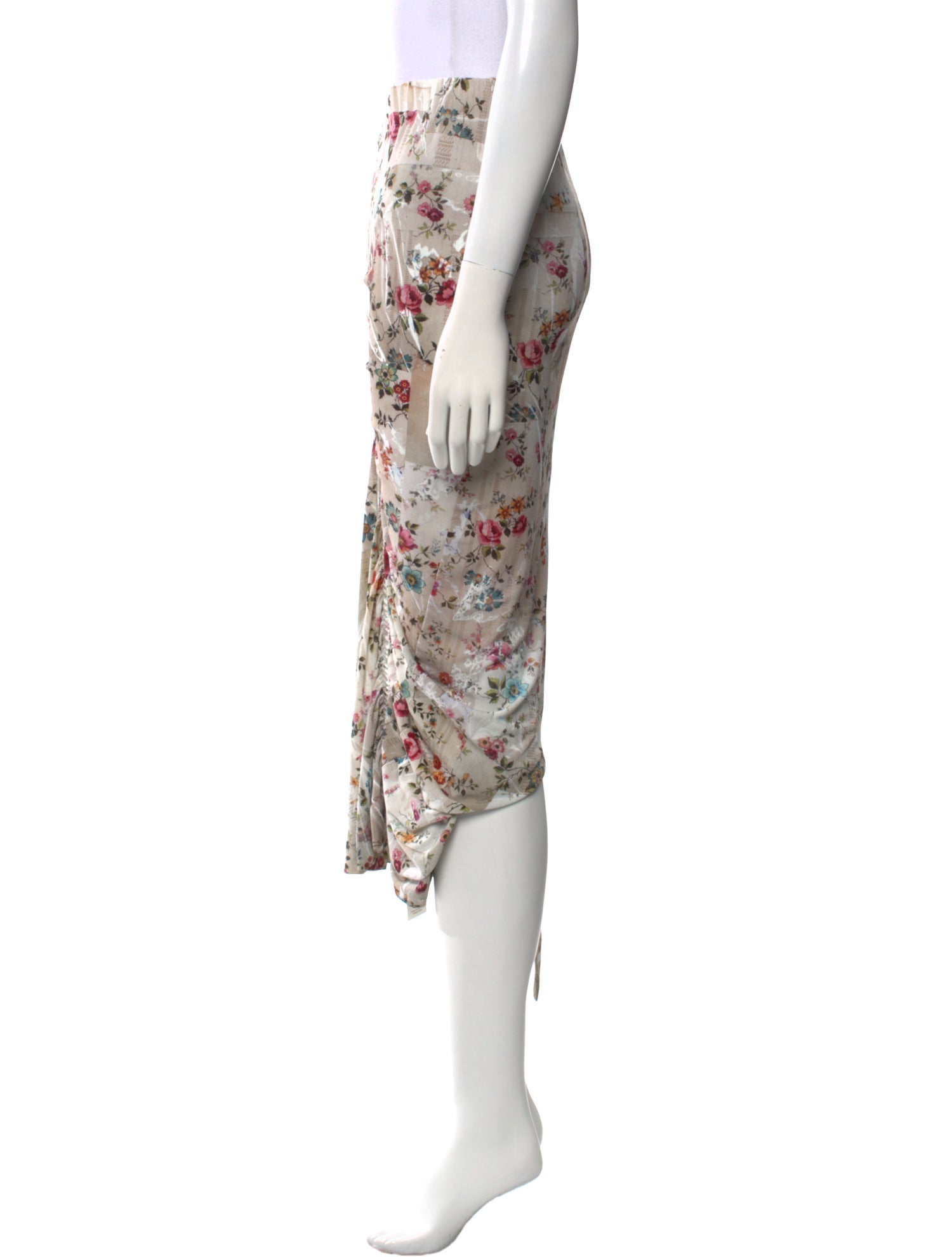 Preen by Thornton Bregazzi Floral Print Midi Length Skirt