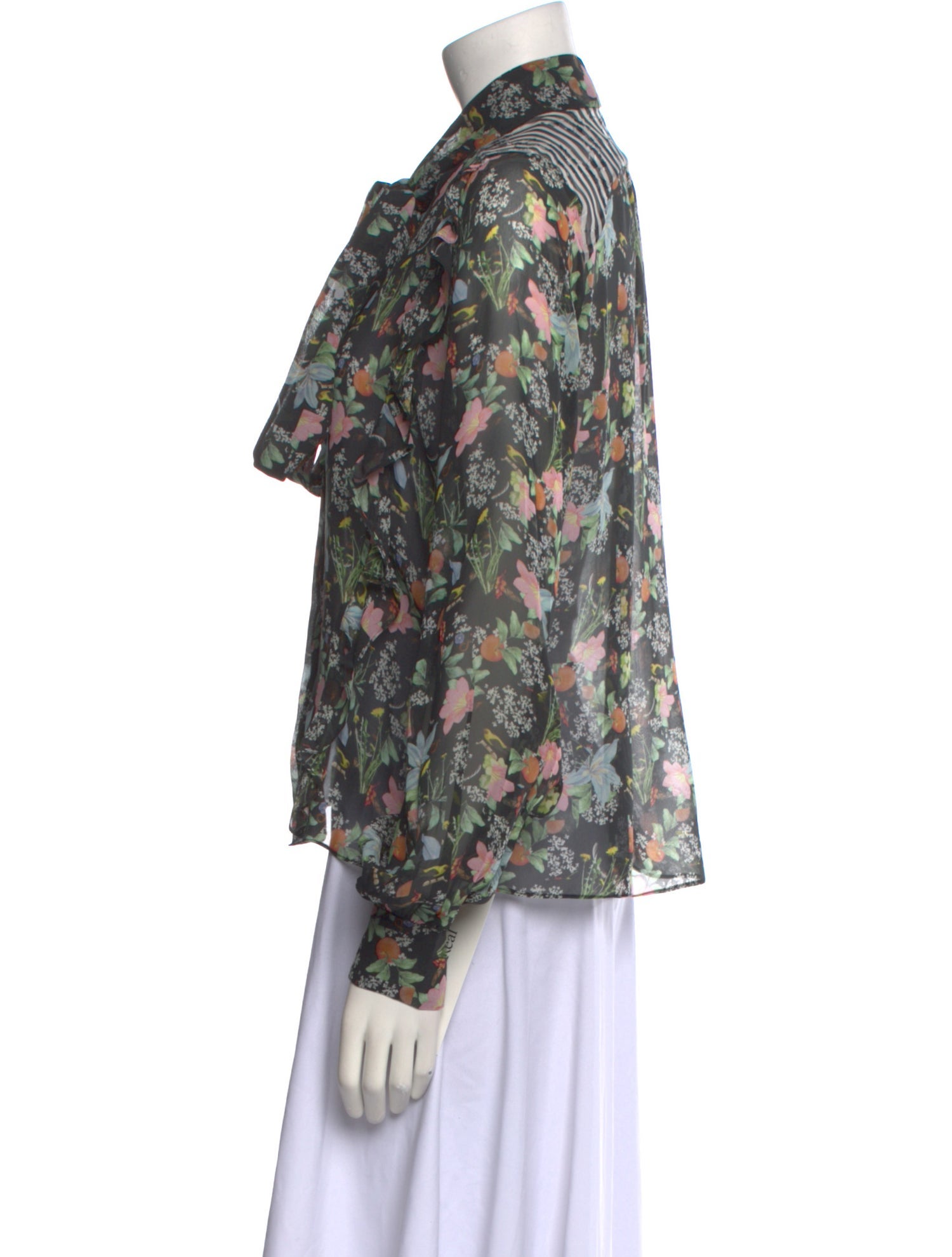 Preen by Thornton Bregazzi Silk Floral Print Blouse