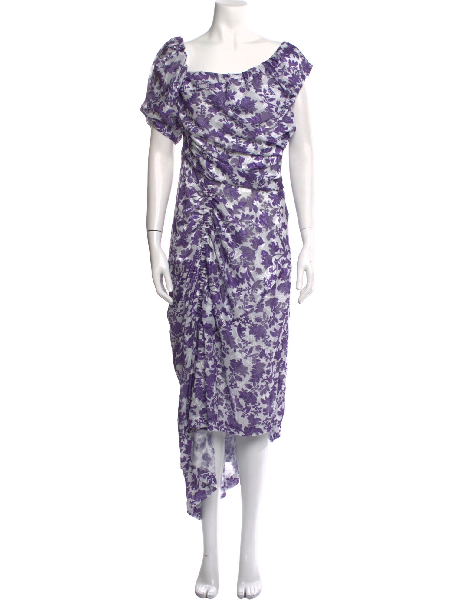 Preen by Thornton Bregazzi Floral Print Midi Length Dress