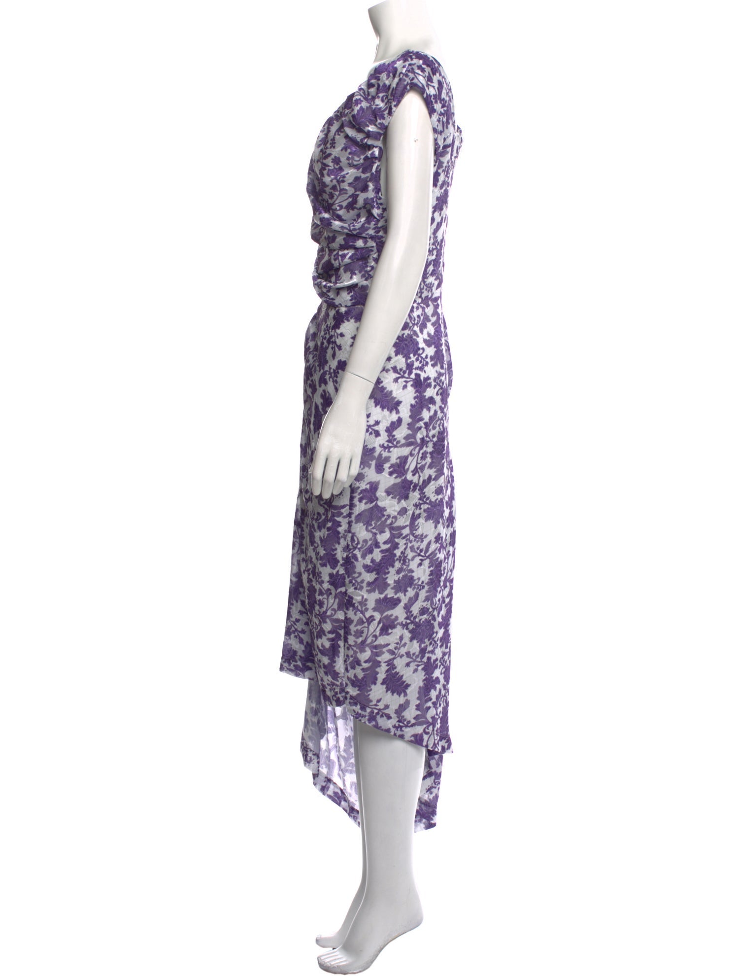 Preen by Thornton Bregazzi Floral Print Midi Length Dress