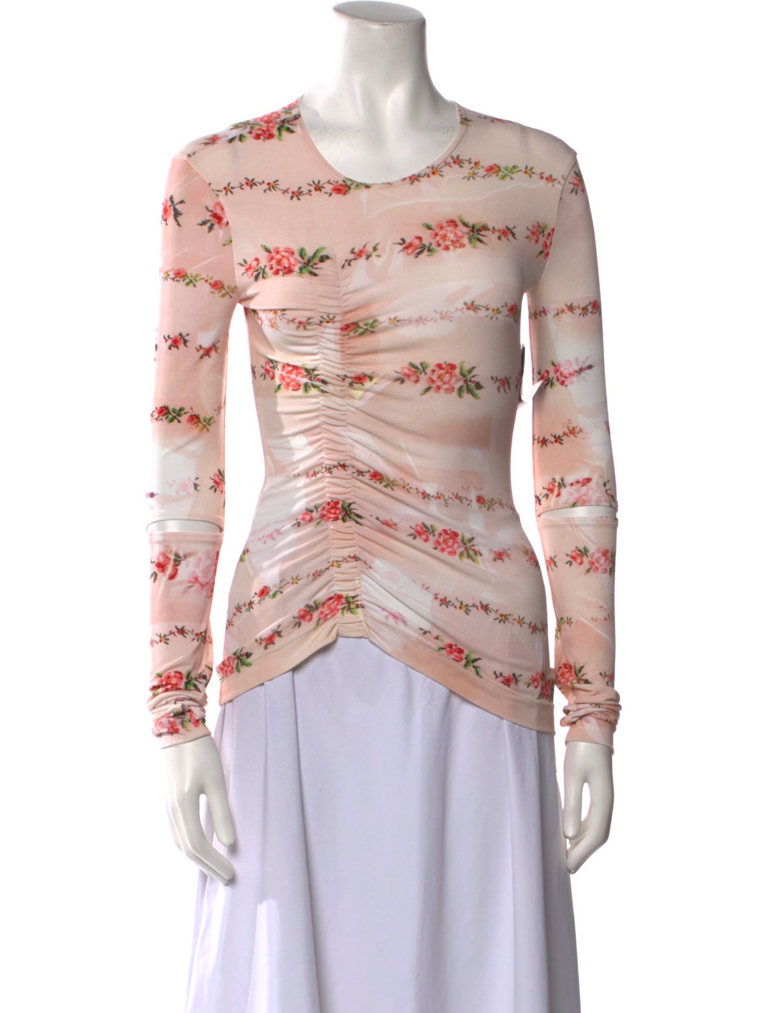 Preen by Thornton Bregazzi Printed Scoop Neck Blouse