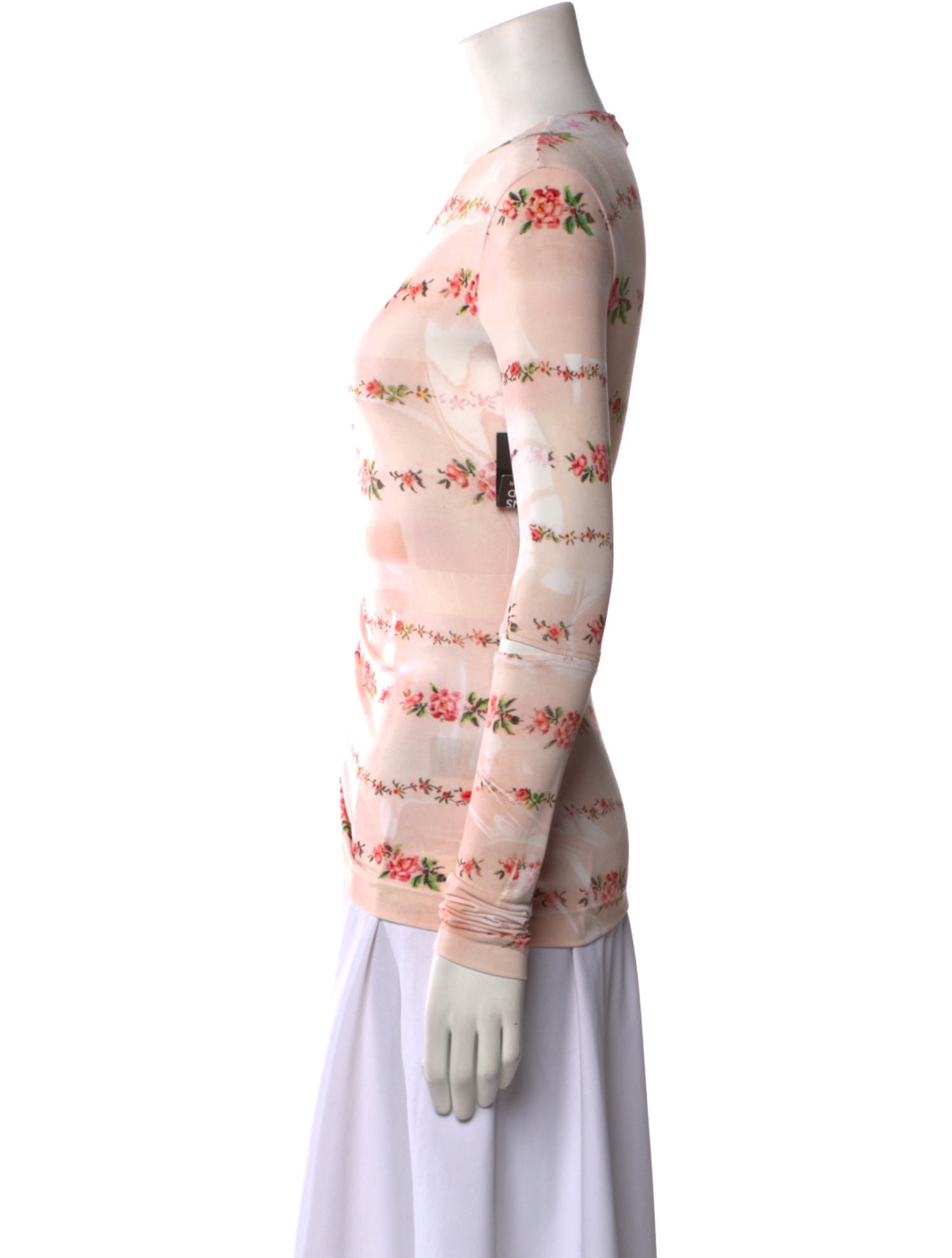 Preen by Thornton Bregazzi Printed Scoop Neck Blouse