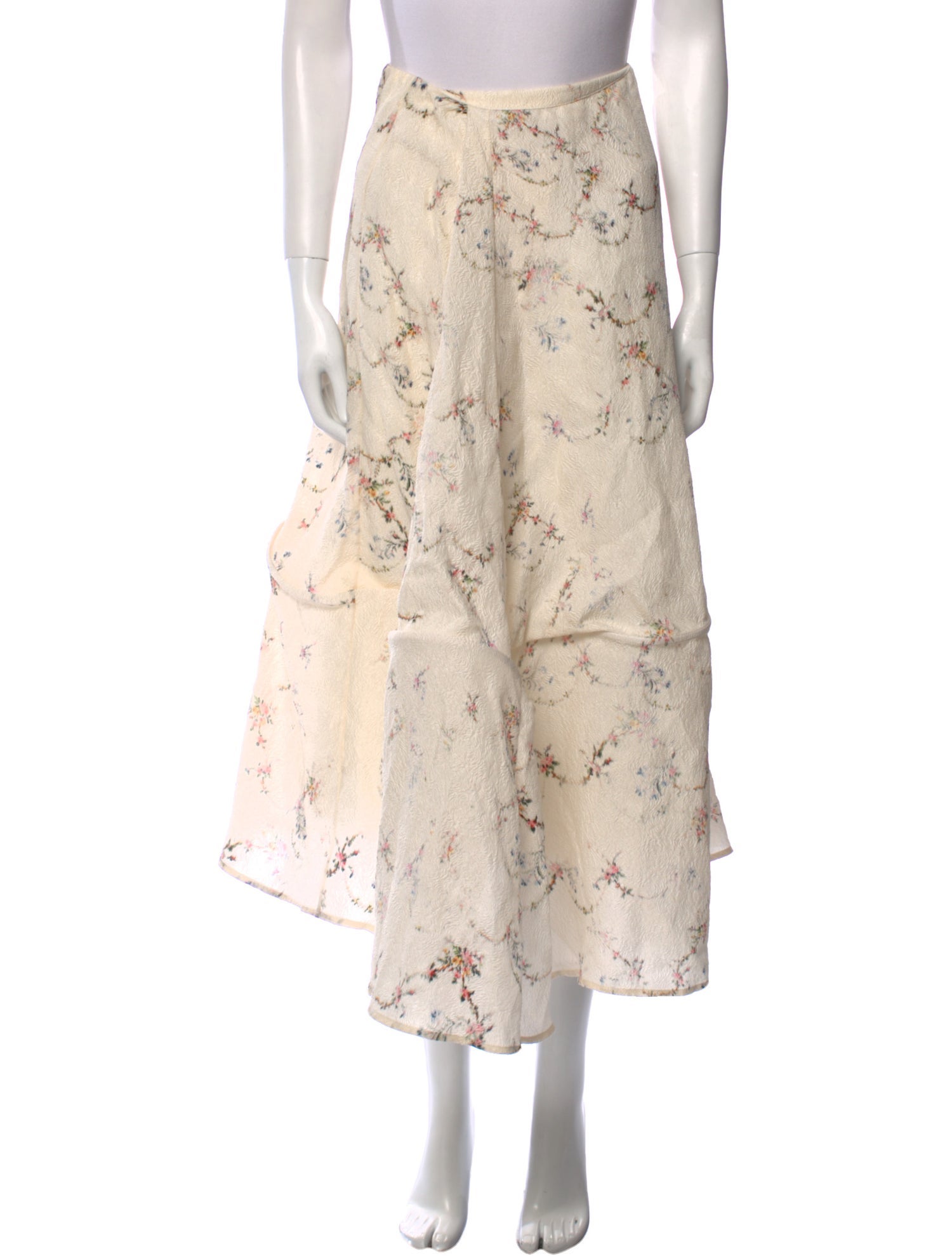 Preen by Thornton Bregazzi Floral Print Midi Length Skirt