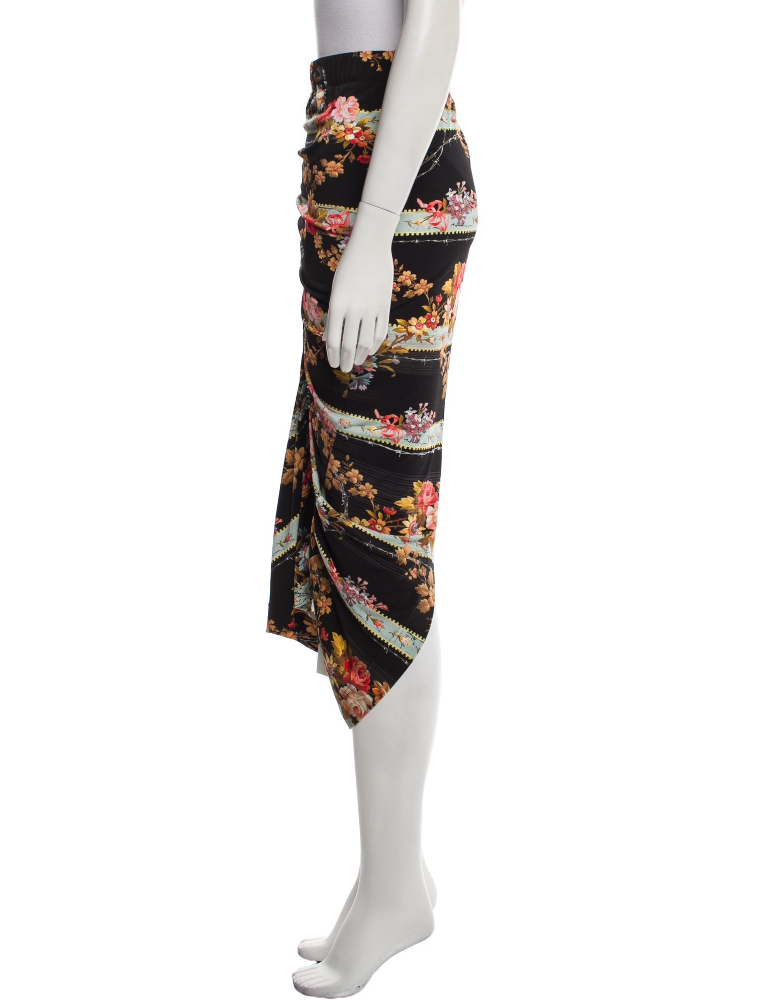 Preen by Thornton Bregazzi Floral Print Midi Length Skirt
