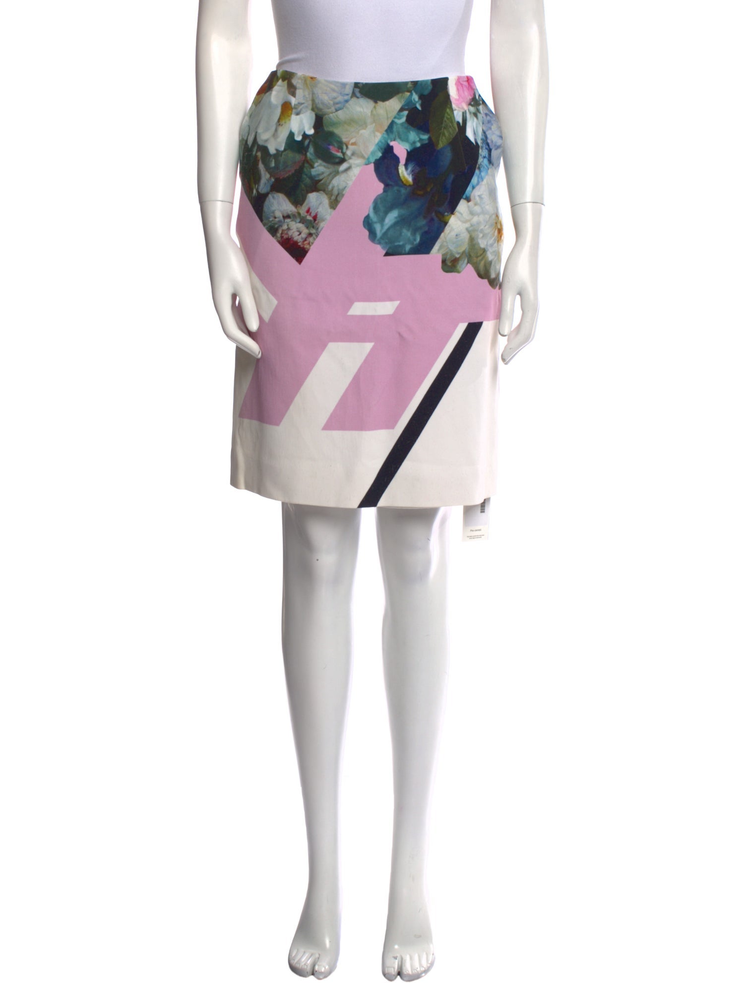 Preen by Thornton Bregazzi Printed Knee-Length Skirt