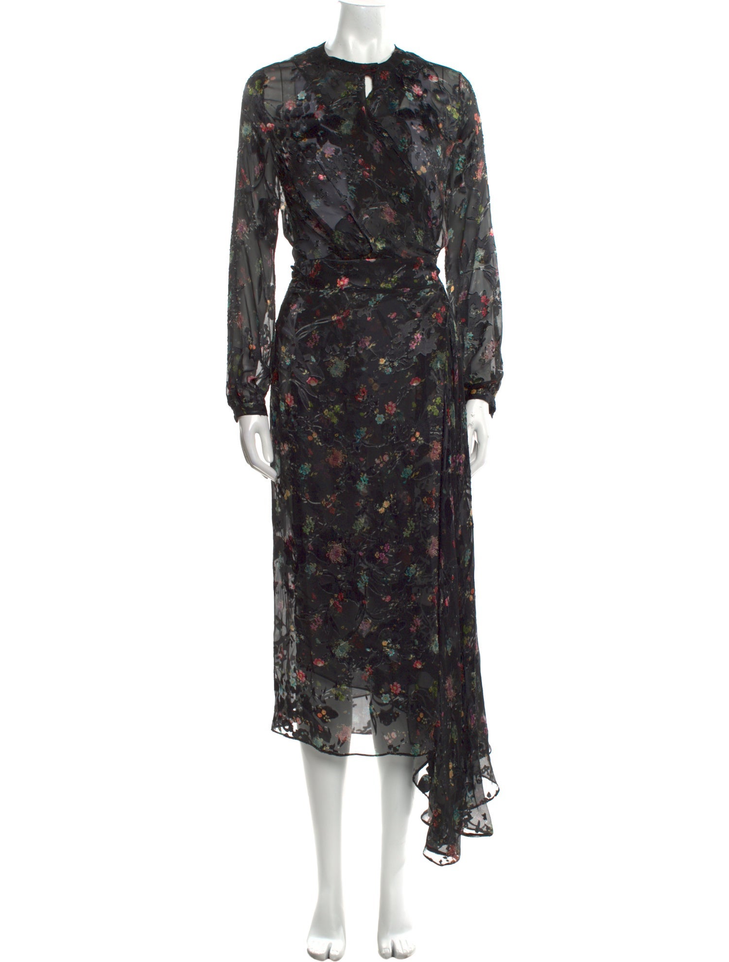 Preen by Thornton Bregazzi Floral Print Midi Length Dress