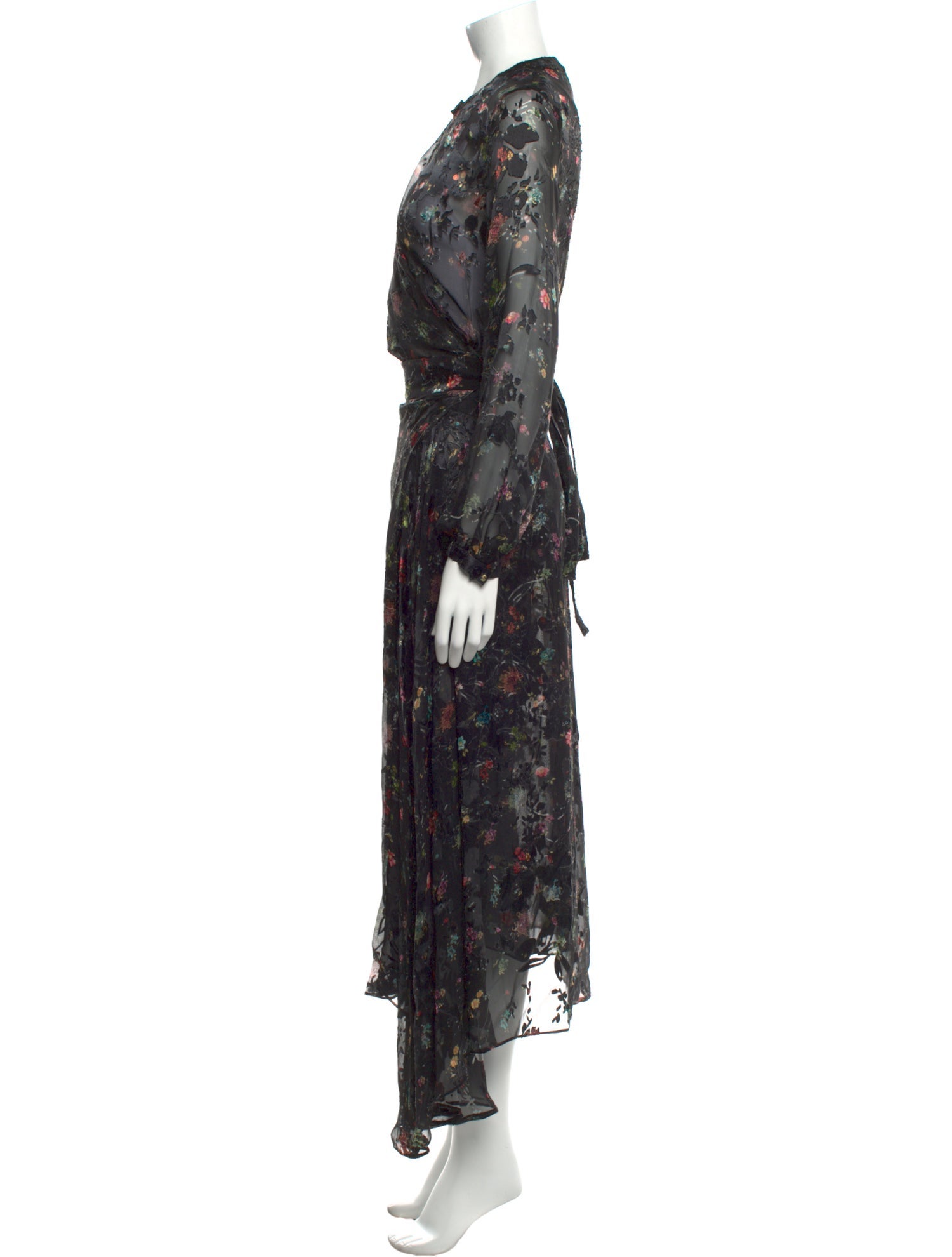 Preen by Thornton Bregazzi Floral Print Midi Length Dress