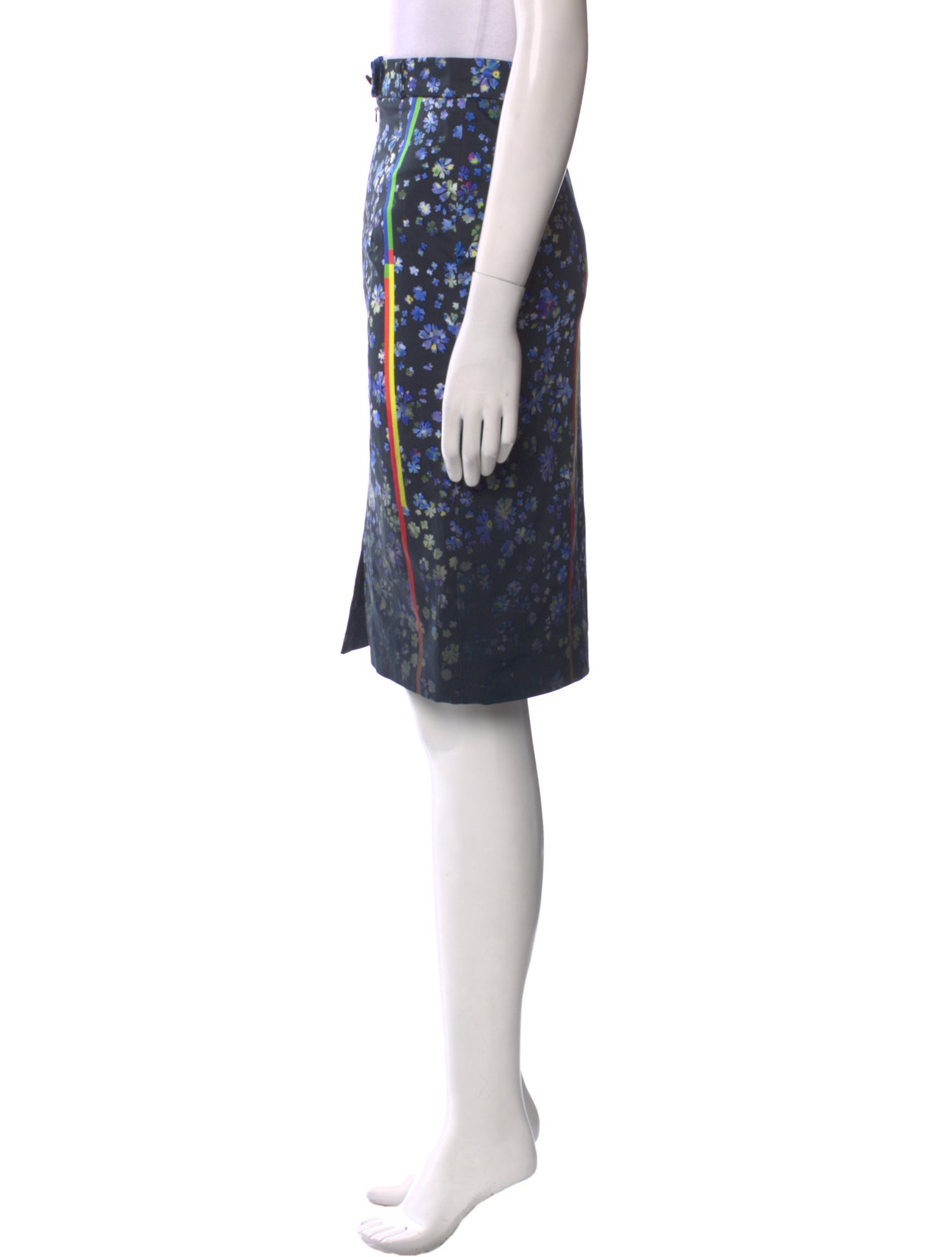 Preen by Thornton Bregazzi Floral Print Knee-Length Skirt
