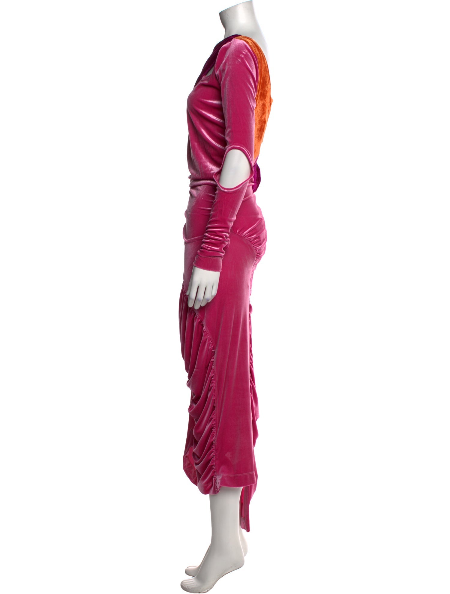 Preen by Thornton Bregazzi Bateau Neckline Long Dress