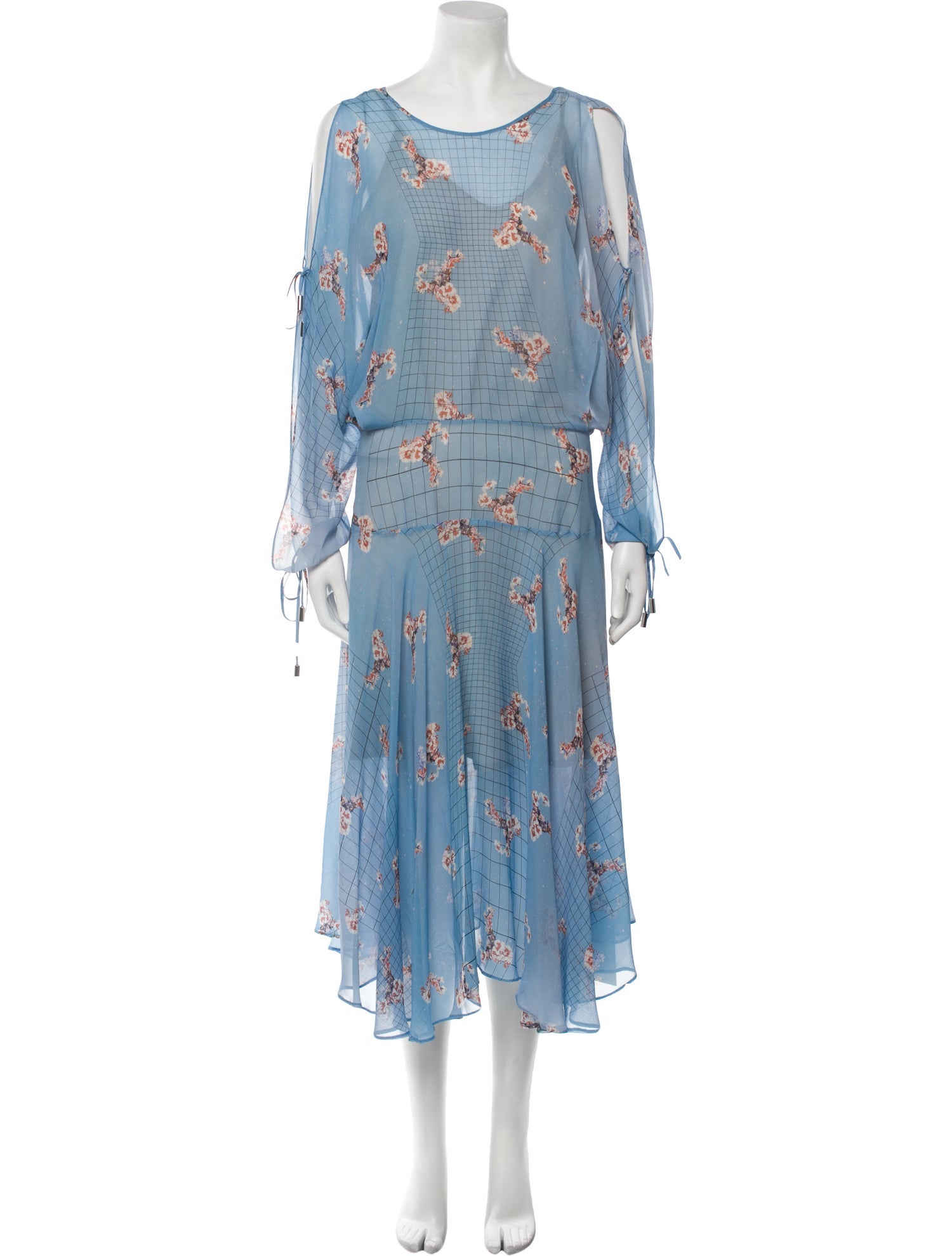 Preen by Thornton Bregazzi Silk Midi Length Dress
