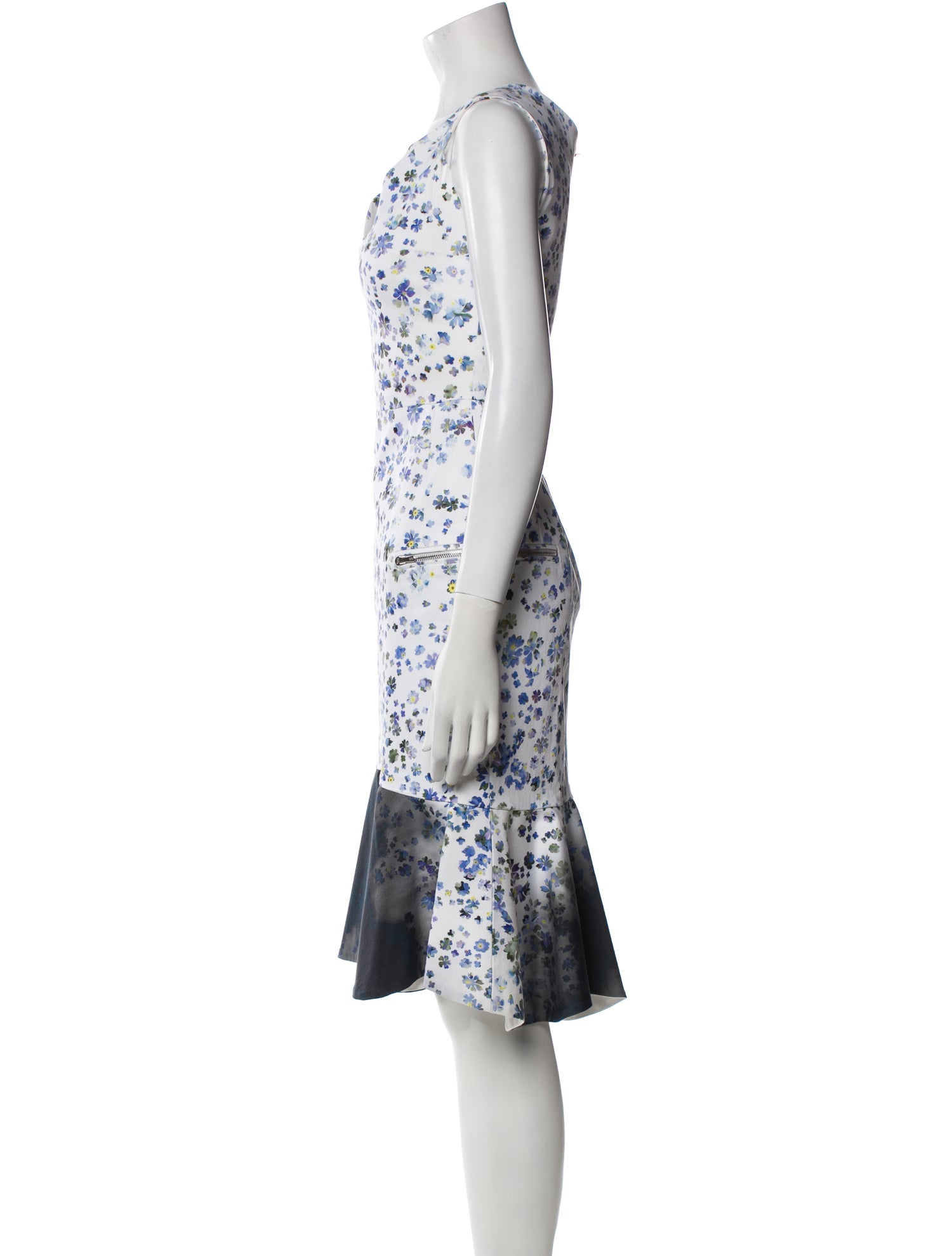 Preen by Thornton Bregazzi Floral Print Knee-Length Dress
