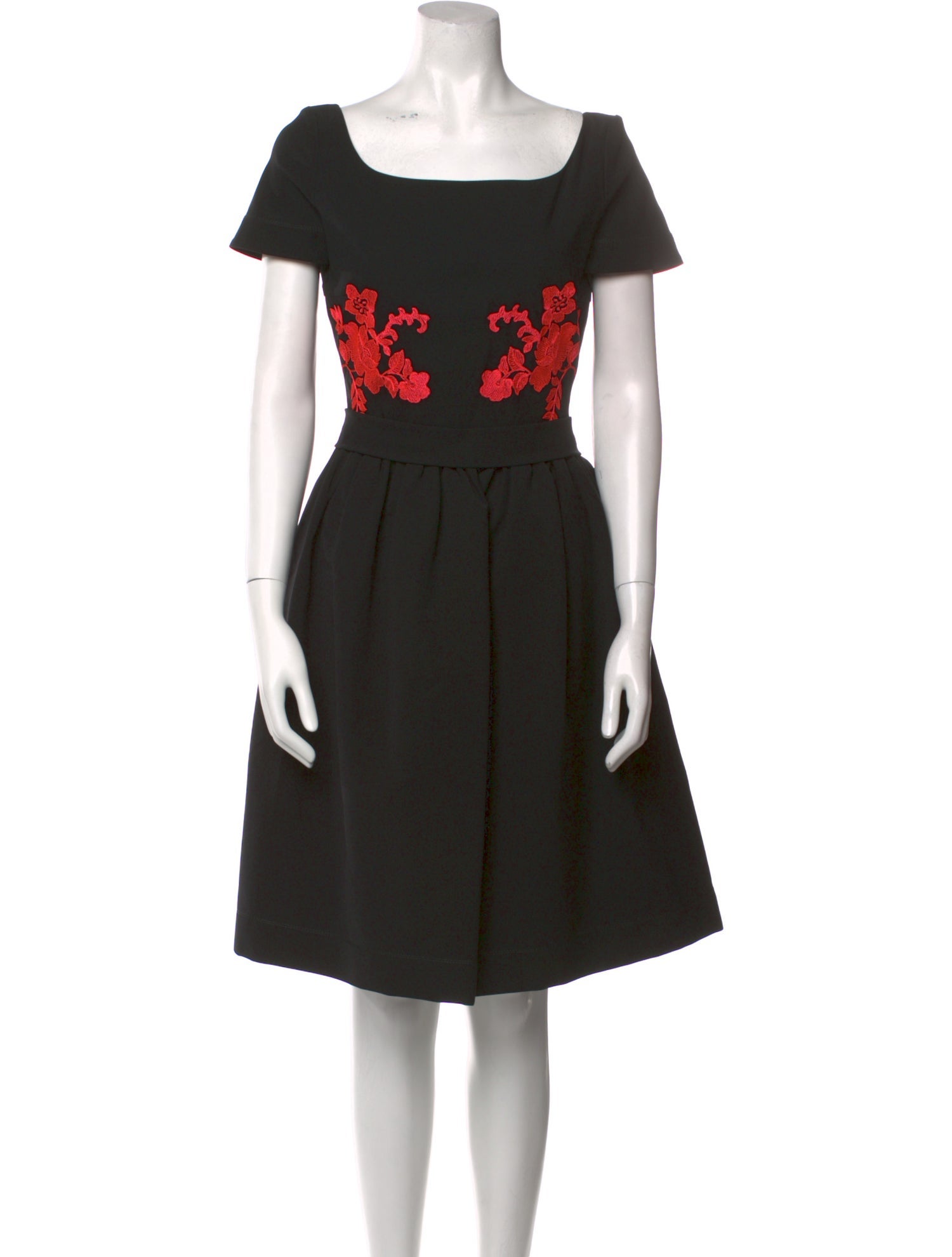 Preen by Thornton Bregazzi Square Neckline Knee-Length Dress