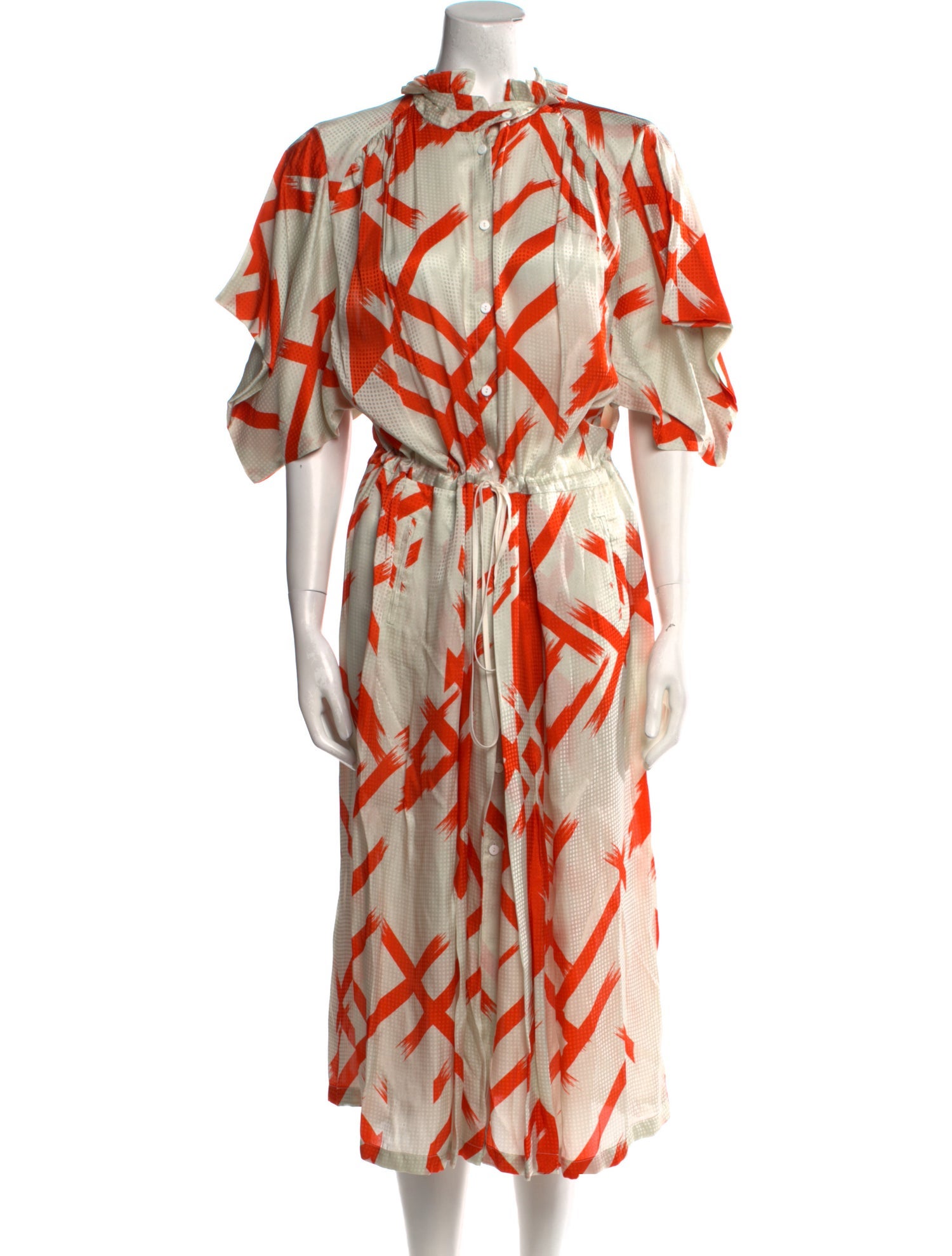 Preen by Thornton Bregazzi Printed Midi Length Dress
