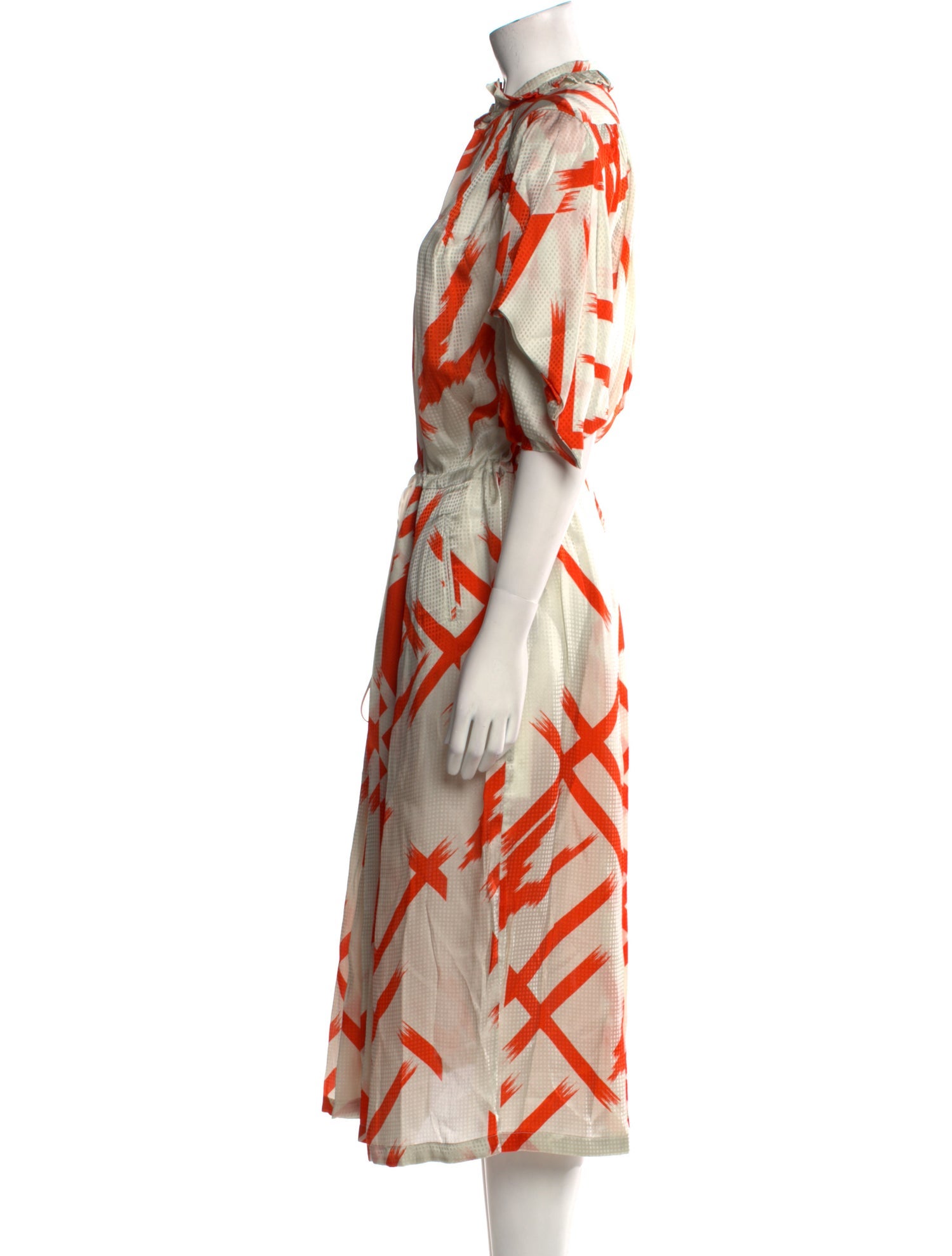 Preen by Thornton Bregazzi Printed Midi Length Dress