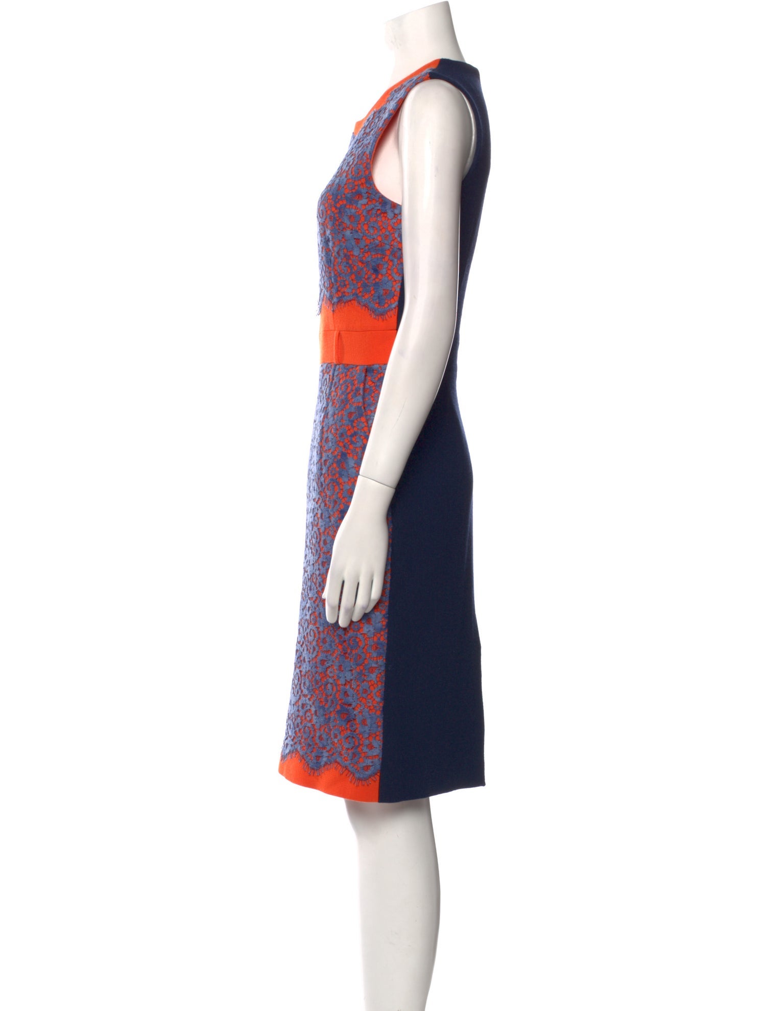 Preen by Thornton Bregazzi Virgin Wool Knee-Length Dress