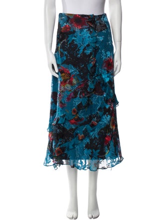 Preen by Thornton Bregazzi Floral Print Midi Length Skirt