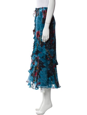 Preen by Thornton Bregazzi Floral Print Midi Length Skirt