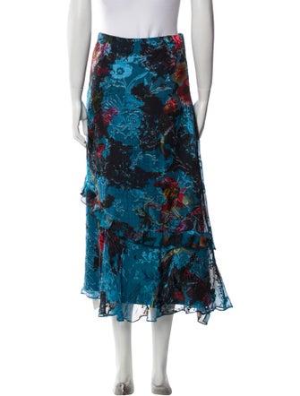 Preen by Thornton Bregazzi Floral Print Midi Length Skirt