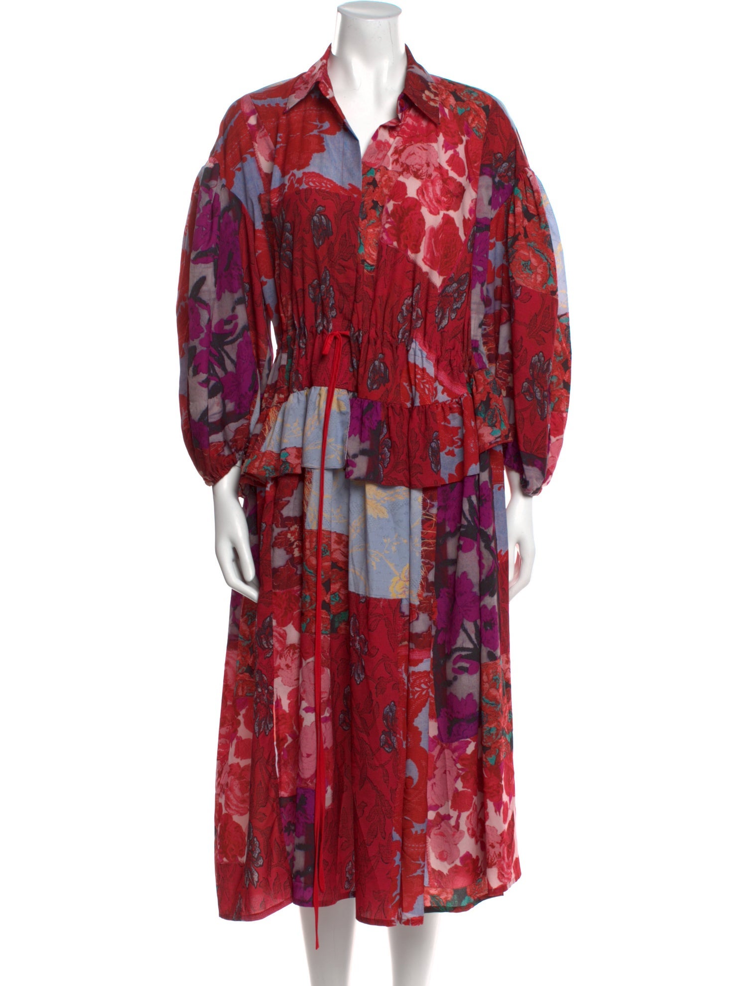Preen by Thornton Bregazzi Floral Print Midi Length Dress