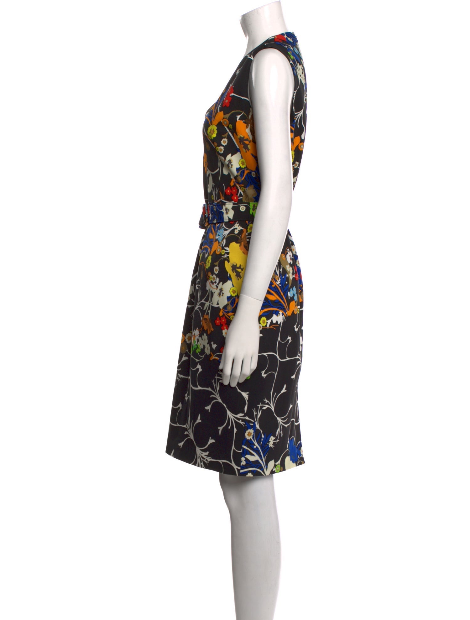 Preen by Thornton Bregazzi Printed Knee-Length Dress