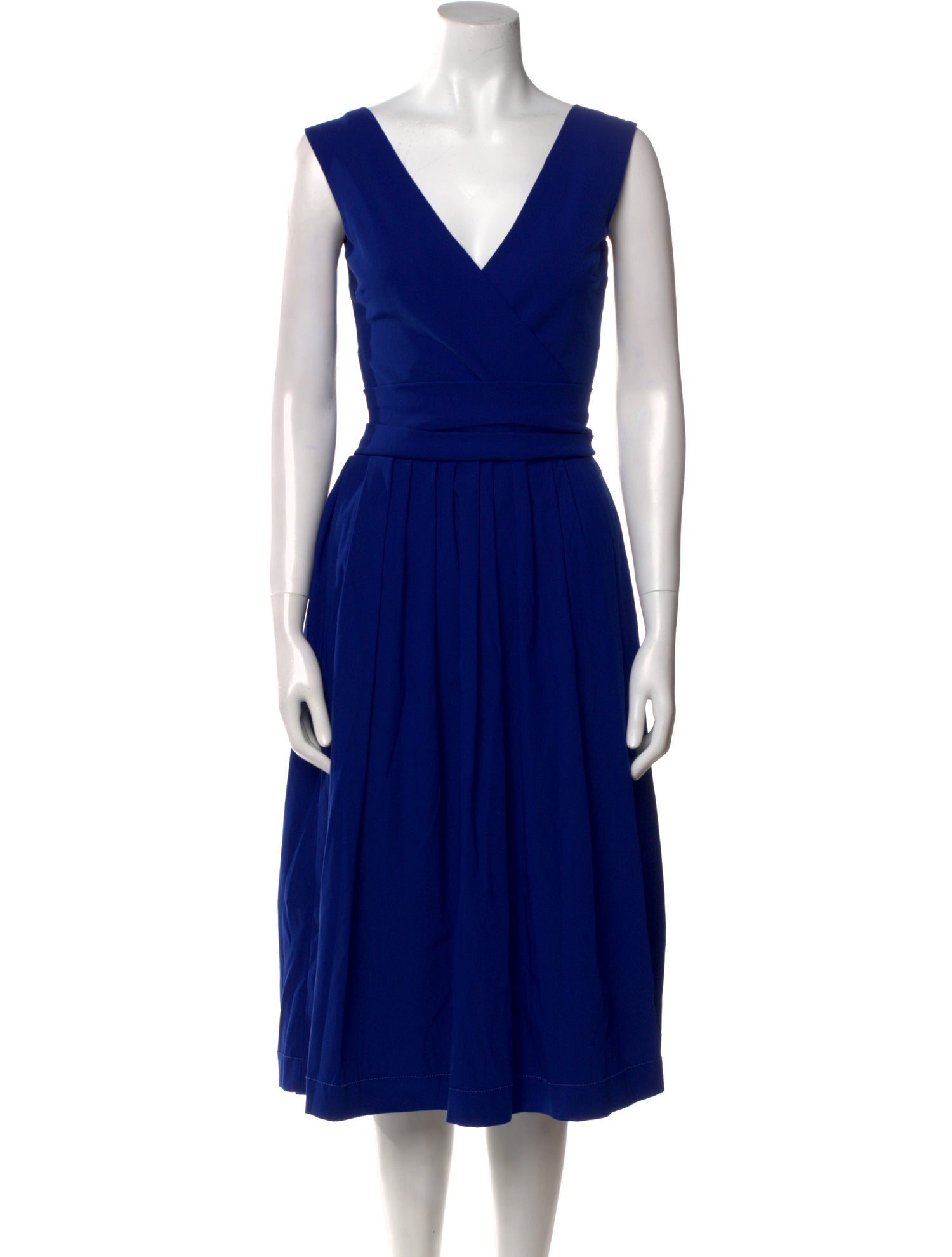 Preen by Thornton Bregazzi V-Neck Midi Length Dress