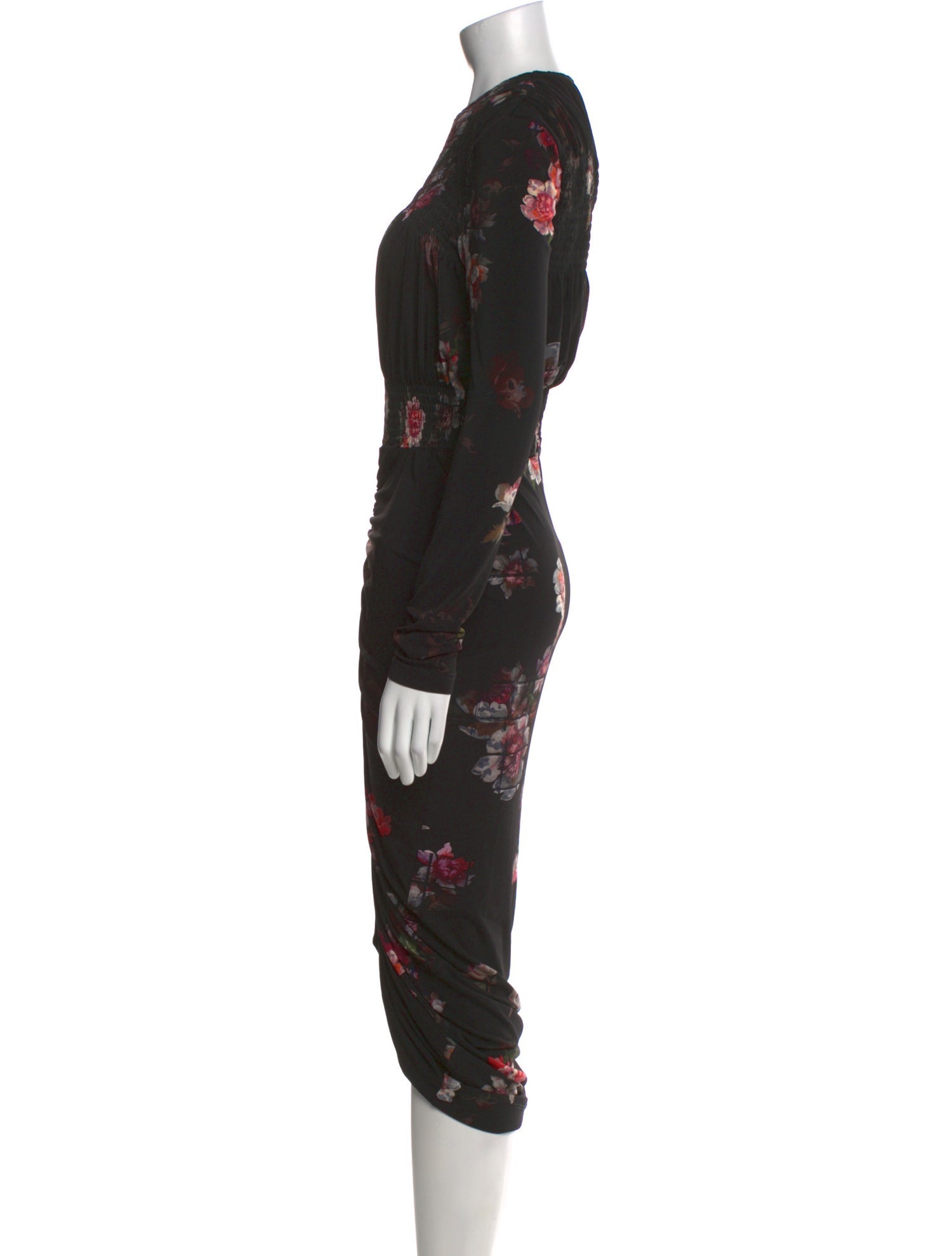 Preen by Thornton Bregazzi Floral Print Long Dress